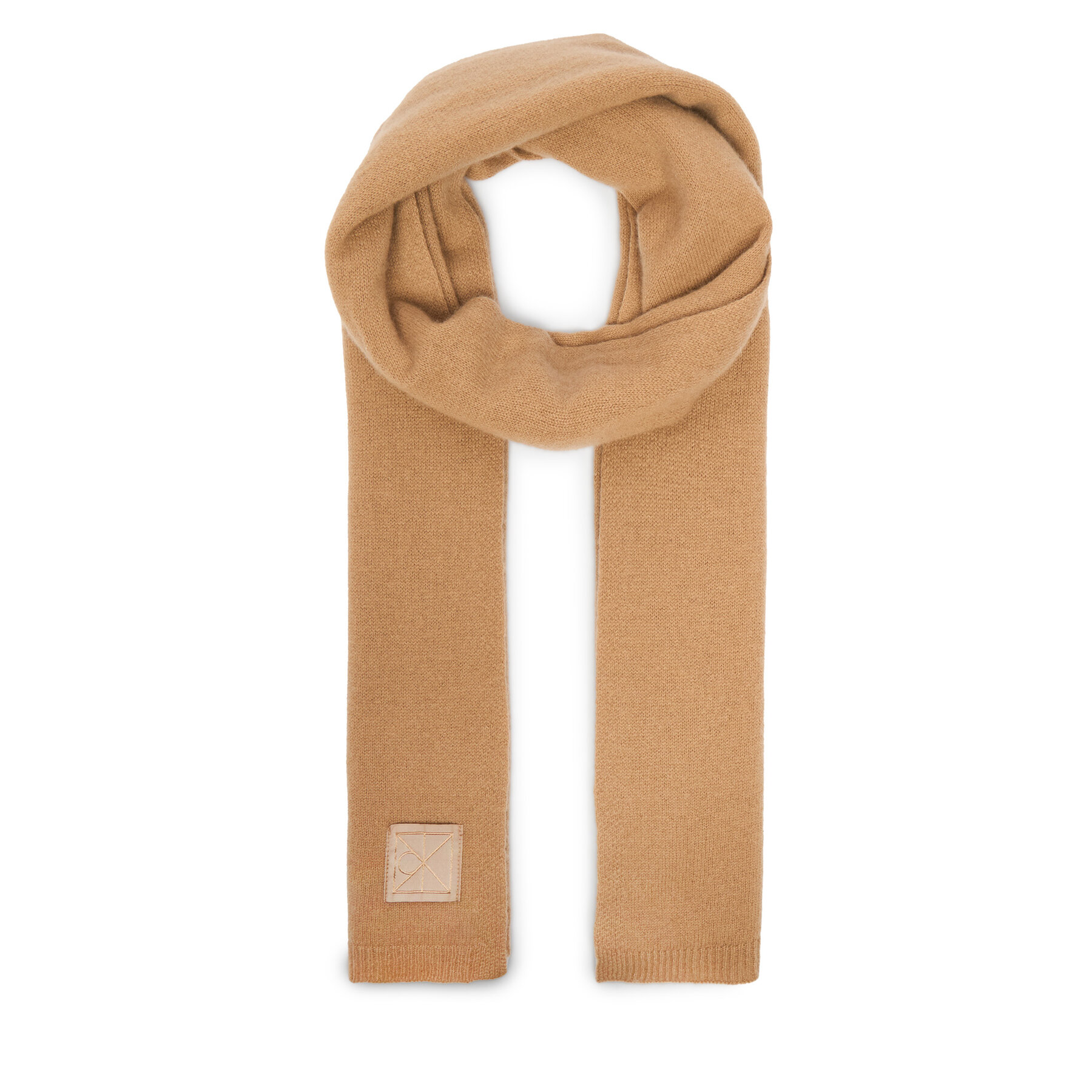 Calvin Klein Szalik Emblem LV04D8014G Beżowy