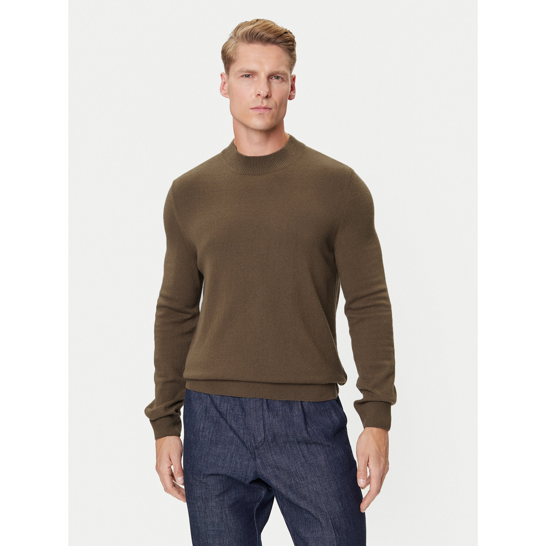 Marc O'Polo Denim Sweter 5000007280 Brązowy Regular Fit