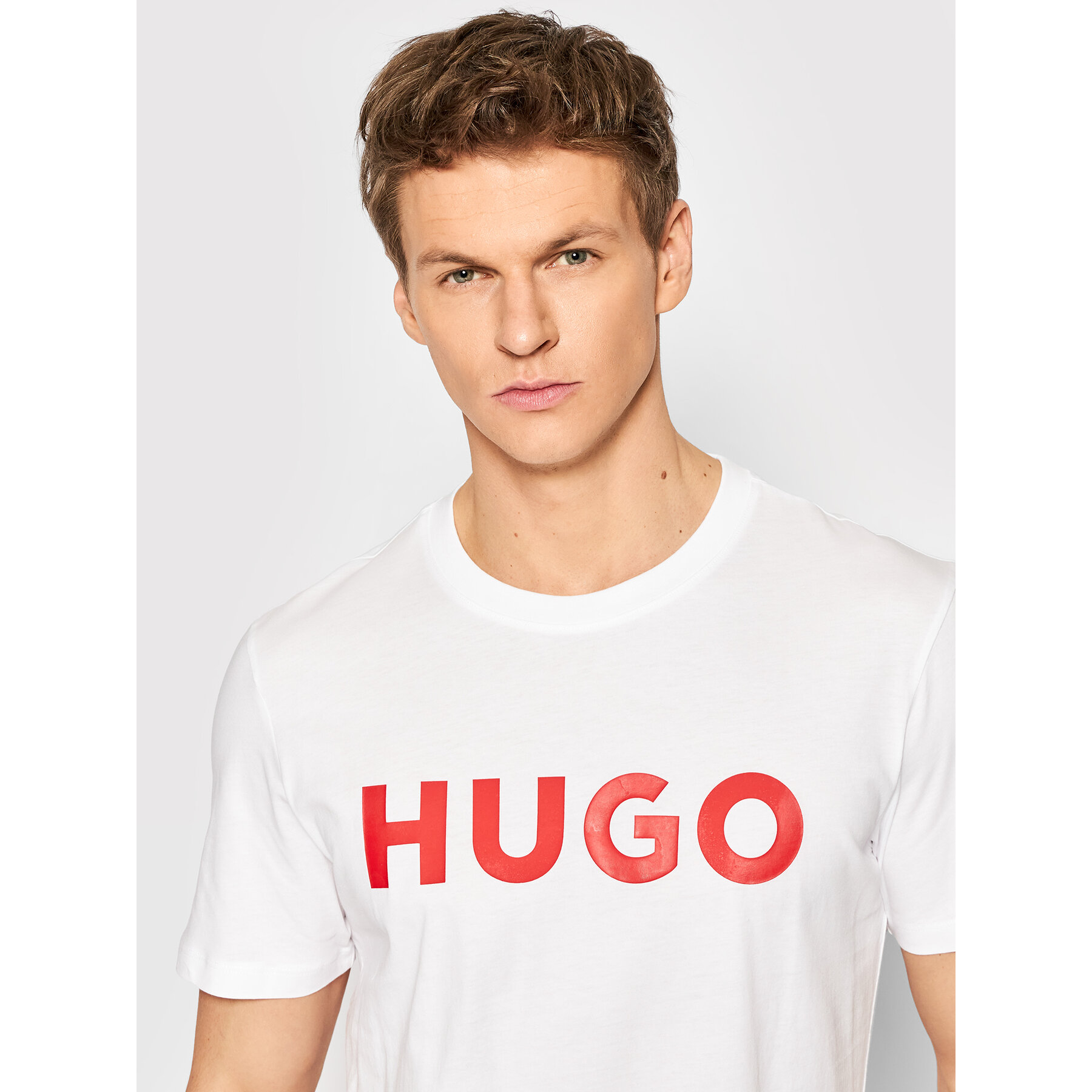 Hugo T-Shirt Dulivio 50467556 Biały Regular Fit