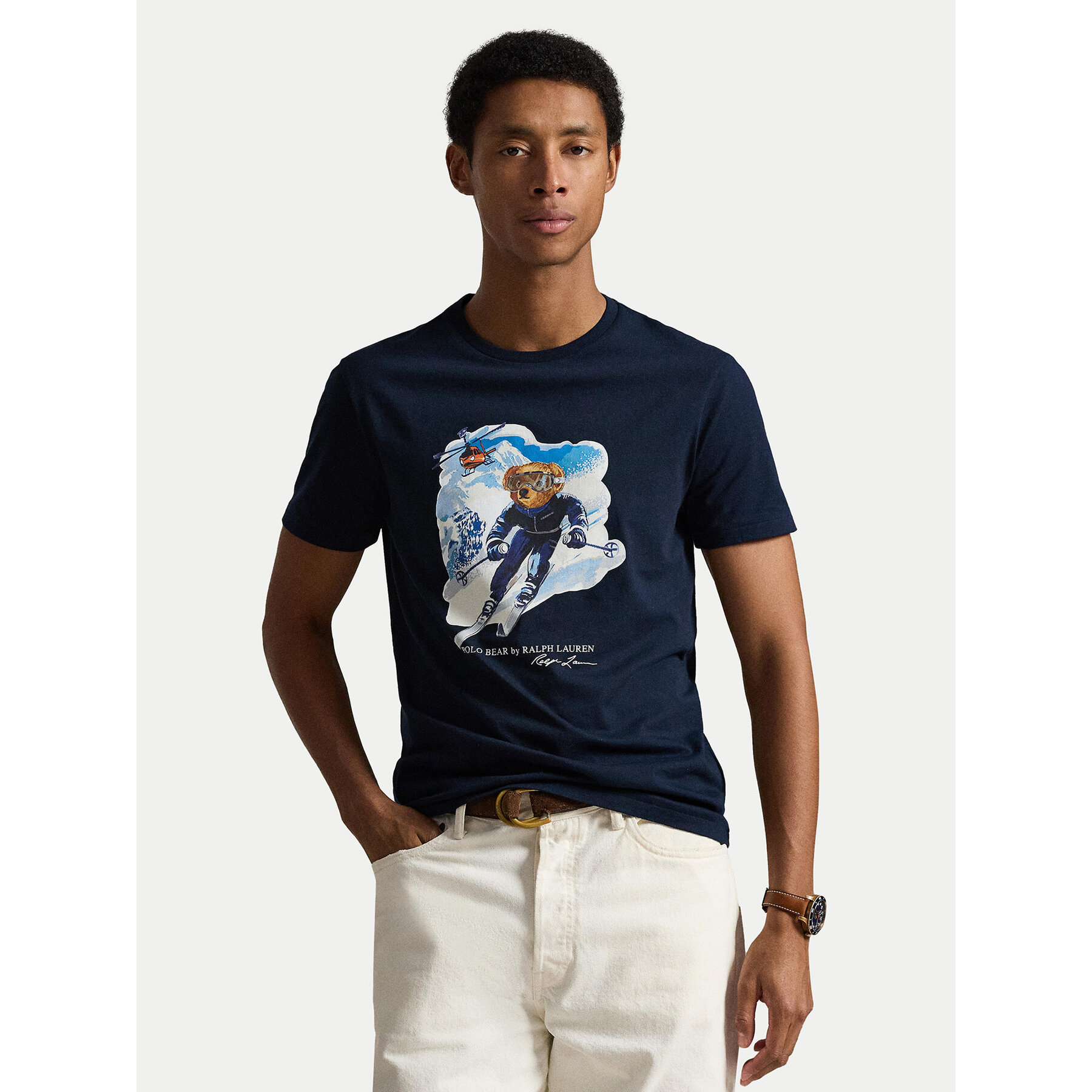 Polo Ralph Lauren T-Shirt 710P07343002 Granatowy Regular Fit