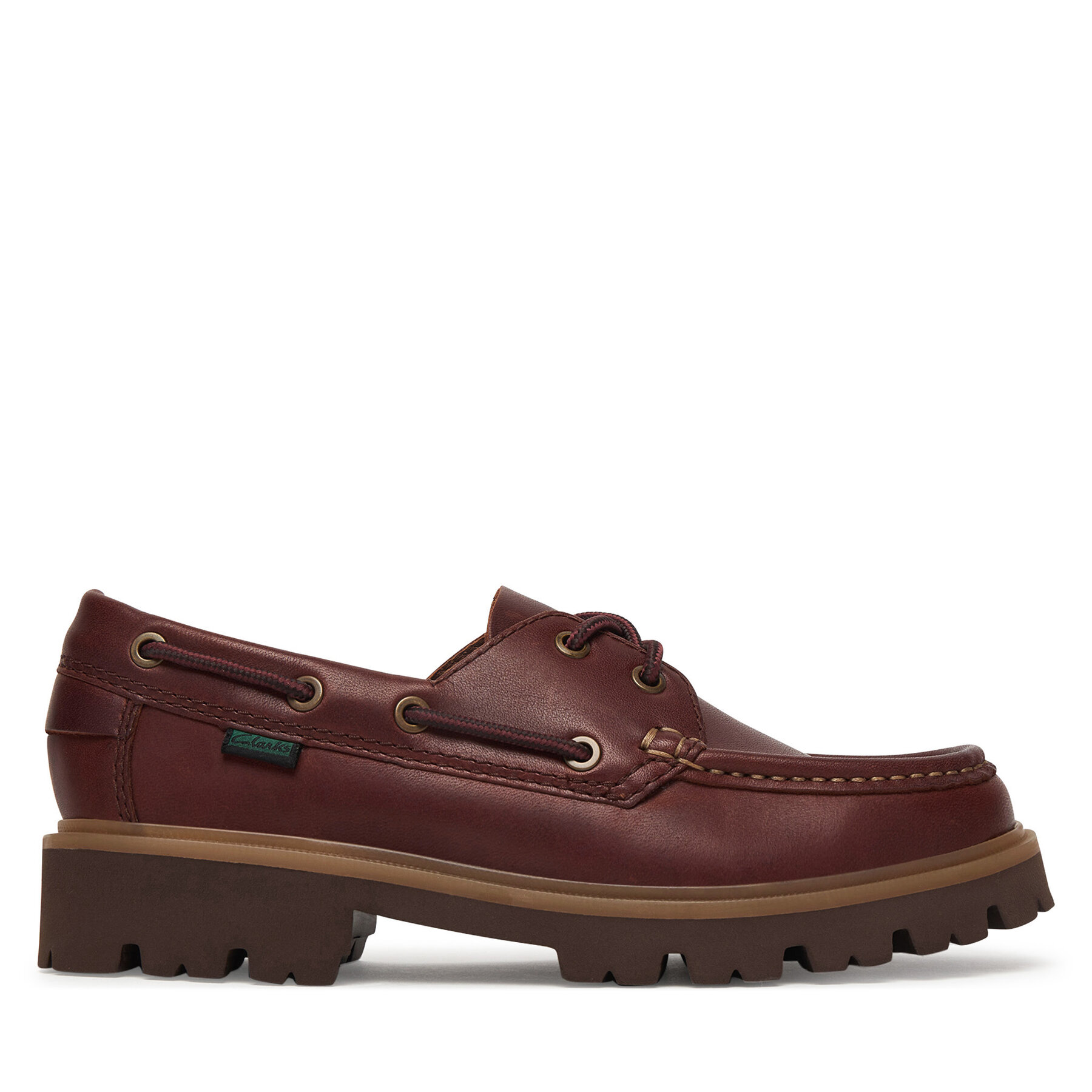 Clarks Półbuty Cleyhill Boat. 26187287 Brązowy