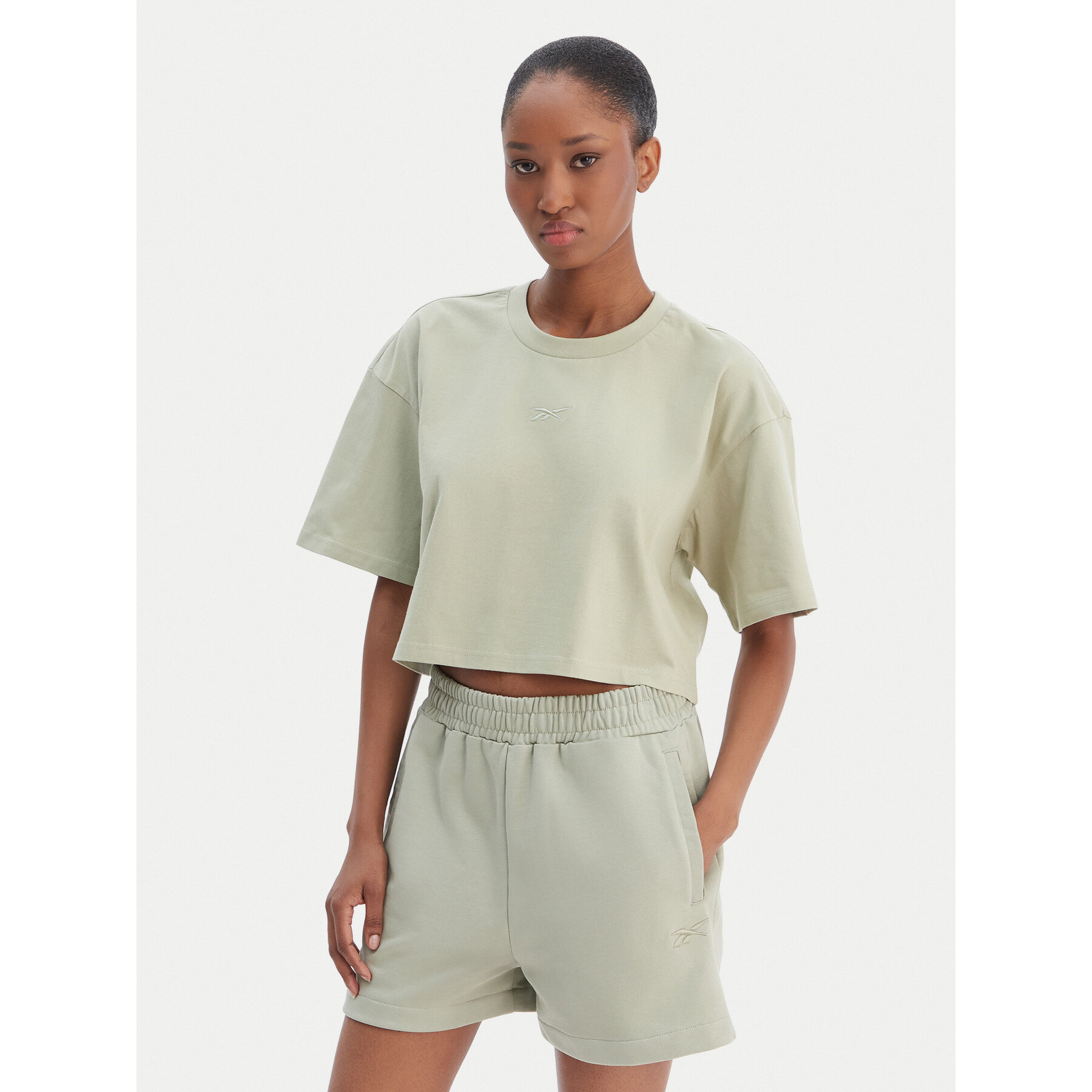 Reebok T-Shirt Reebok x Ewa Chodakowska RK25612CCW Zielony jasny Relaxed Fit