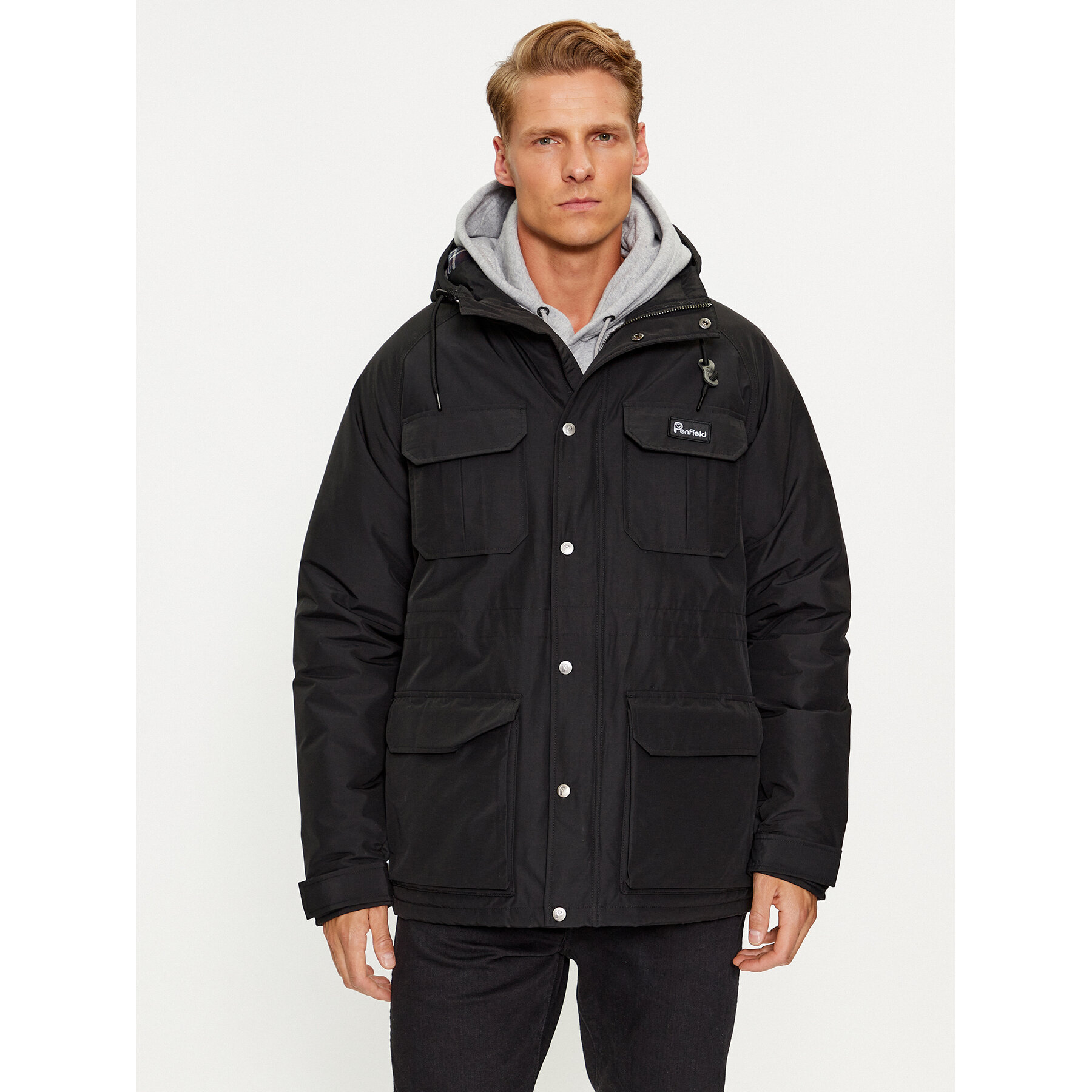 Penfield Kurtka zimowa PFD0232 Czarny Long Fit