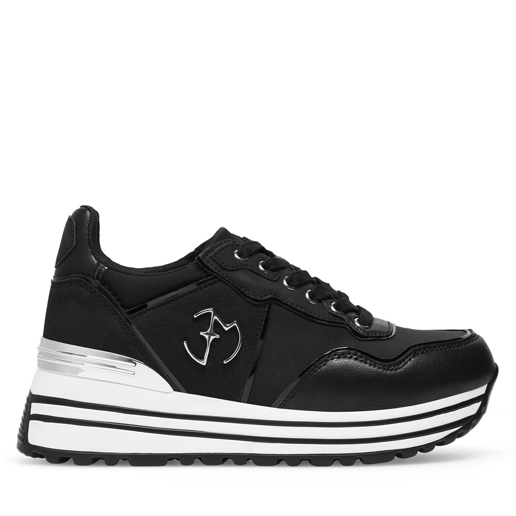 Eva Minge Sneakersy WYL3795-3 Czarny