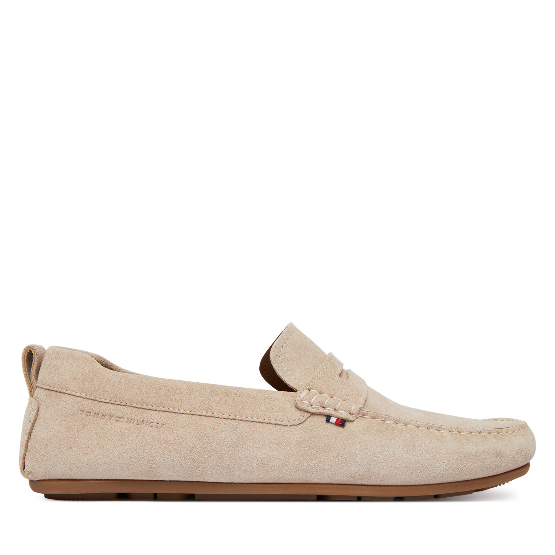 Tommy Hilfiger Mokasyny Core Hilfiegr Suede Driver FM0FM05789 Beżowy