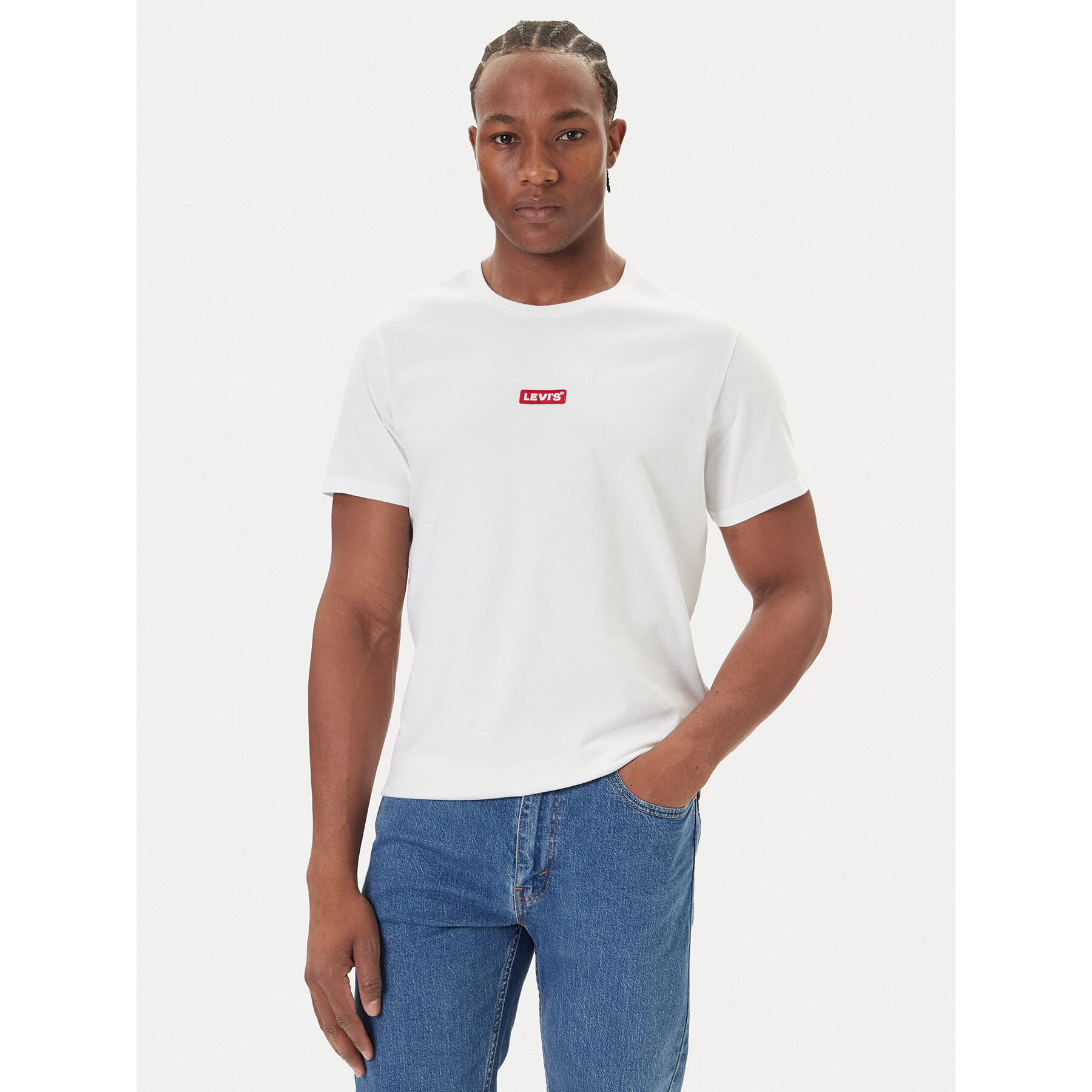 Levi's® T-Shirt Baby Tab 79554-0039 Biały Loose Fit