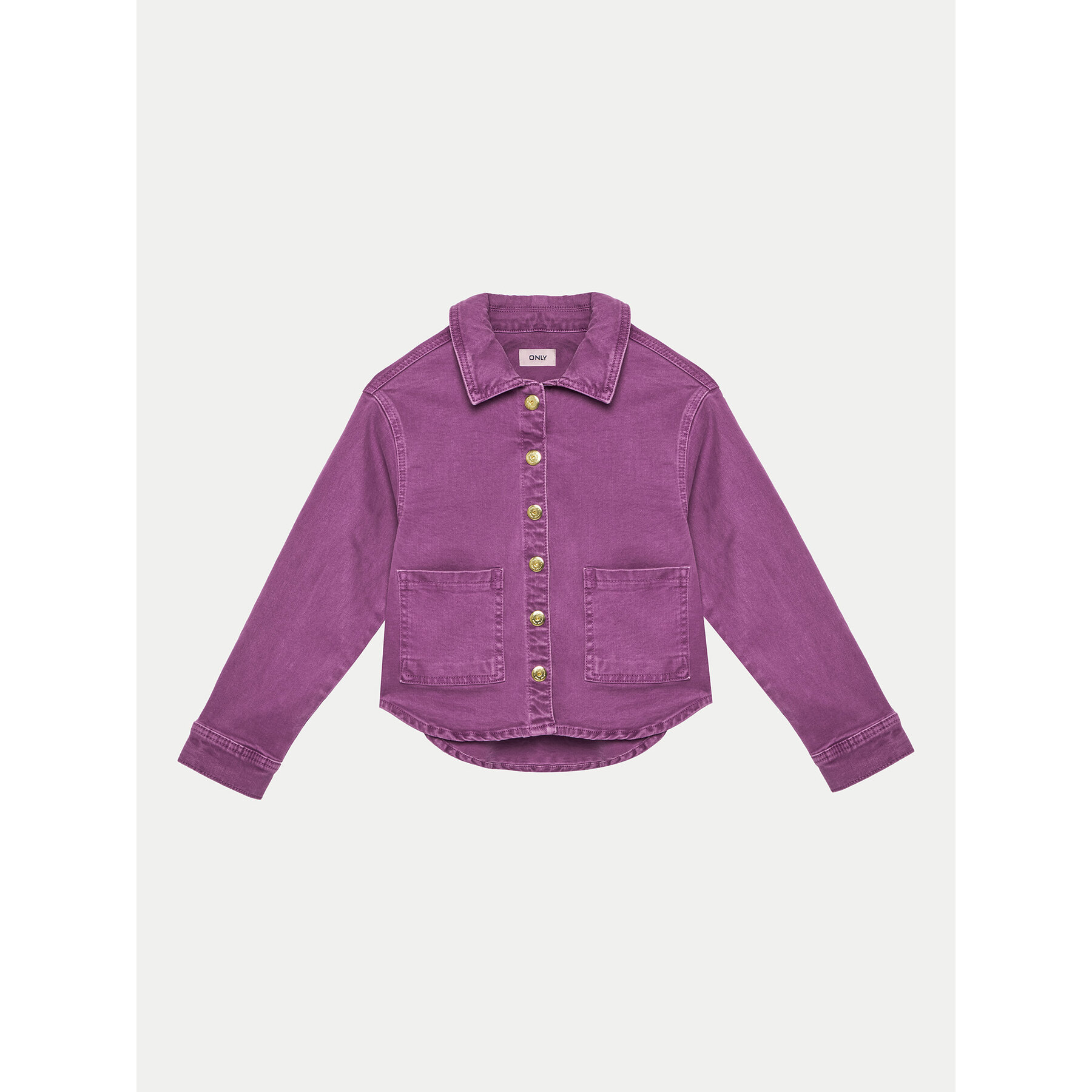 Kids ONLY Kurtka jeansowa Jasje 15339604 Fioletowy Regular Fit