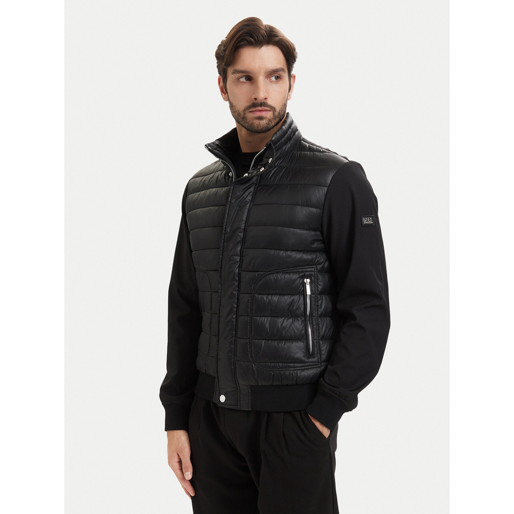 KARL LAGERFELD Kurtka przejściowa 505027 563580 Czarny Regular Fit