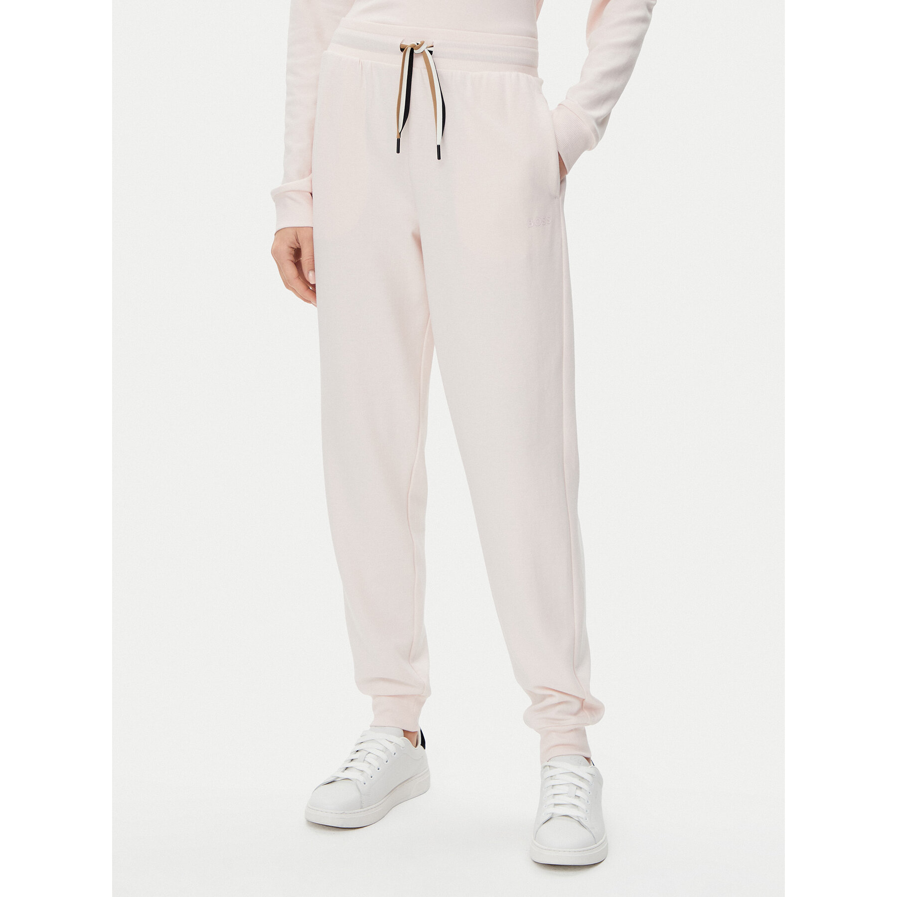 BOSS Spodnie dresowe CP Stripe 50524759 Różowy Regular Fit