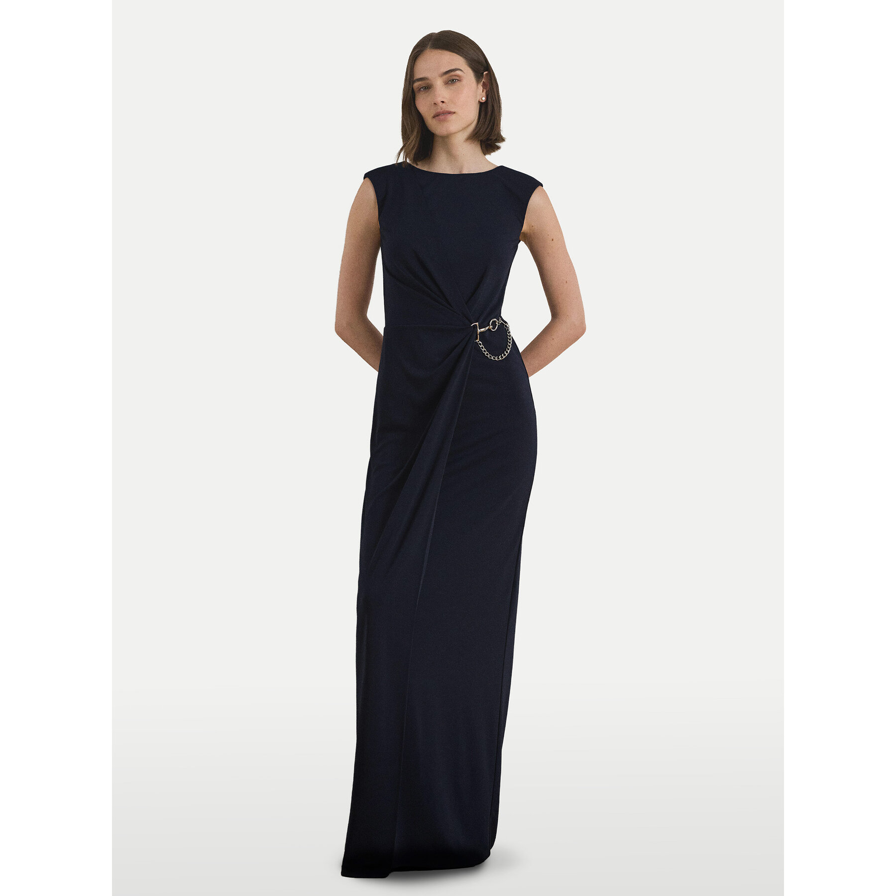 LAUREN RALPH LAUREN Sukienka wieczorowa 253979877001 Granatowy Slim Fit