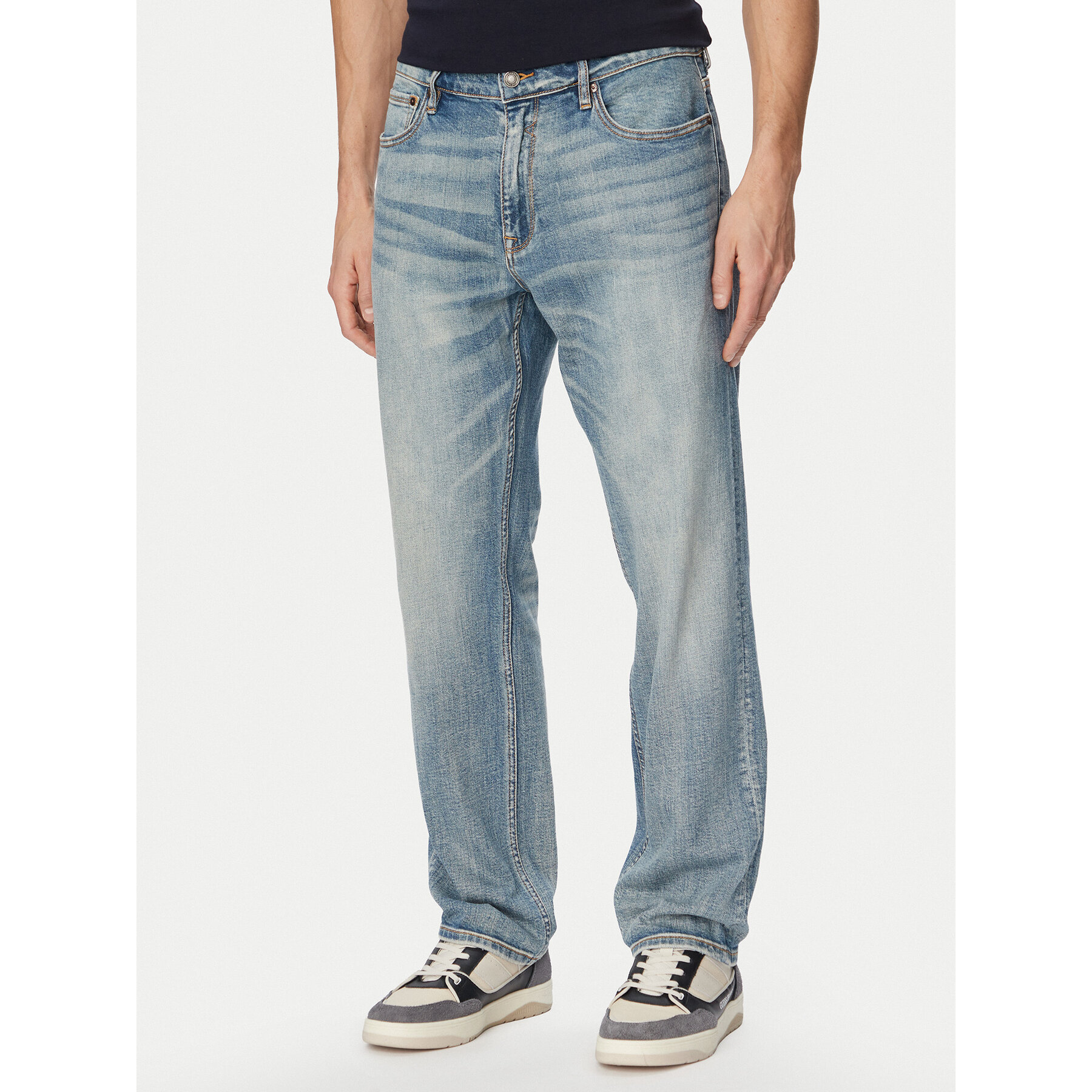 Guess Jeansy M6GAR7 D0866 Niebieski Regular Fit