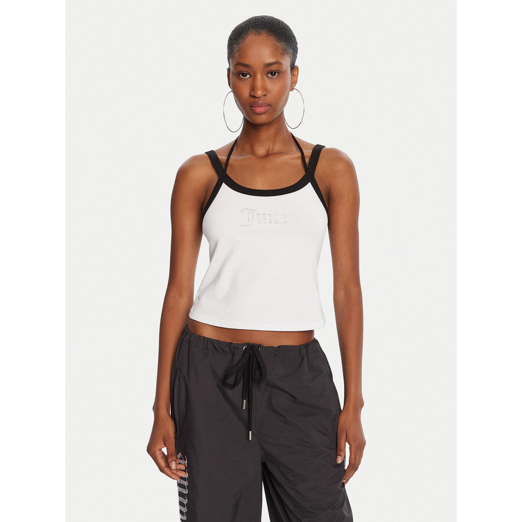 Juicy Couture Top Amira JCWCT225302 Biały Slim Fit