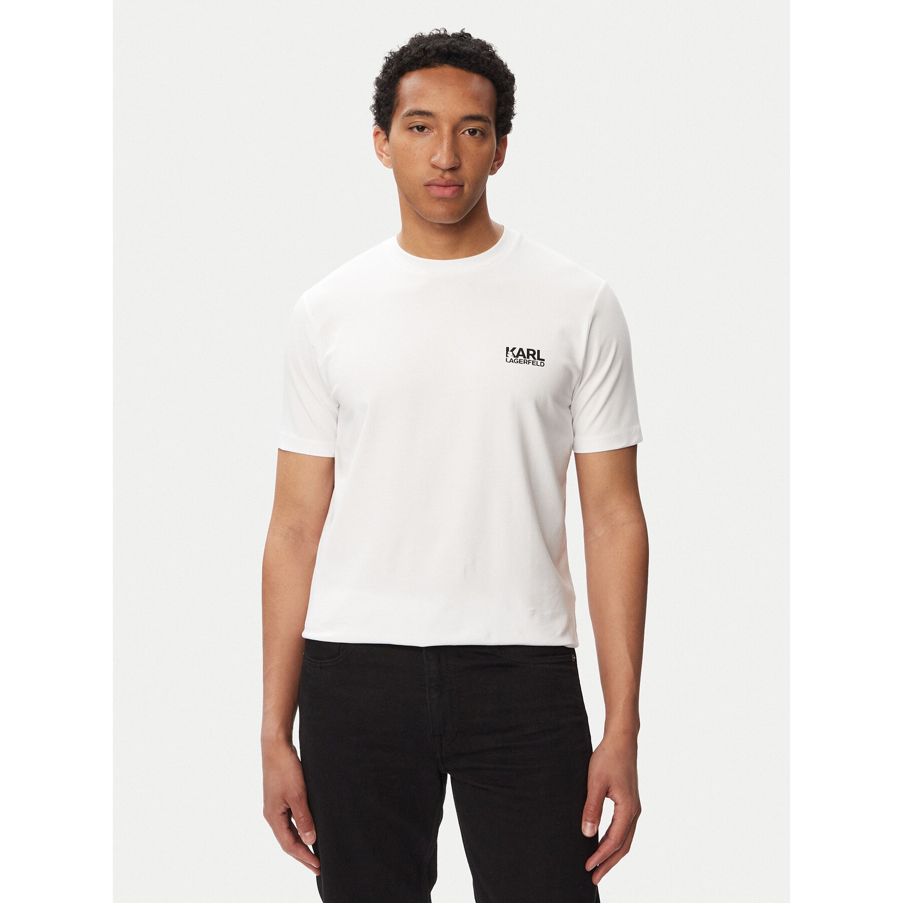 KARL LAGERFELD T-Shirt 755781 563235 Biały Regular Fit