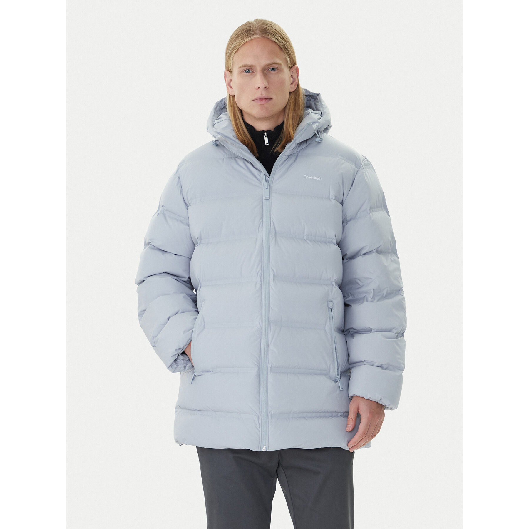Calvin Klein Kurtka puchowa LV04LD516G Szary Regular Fit