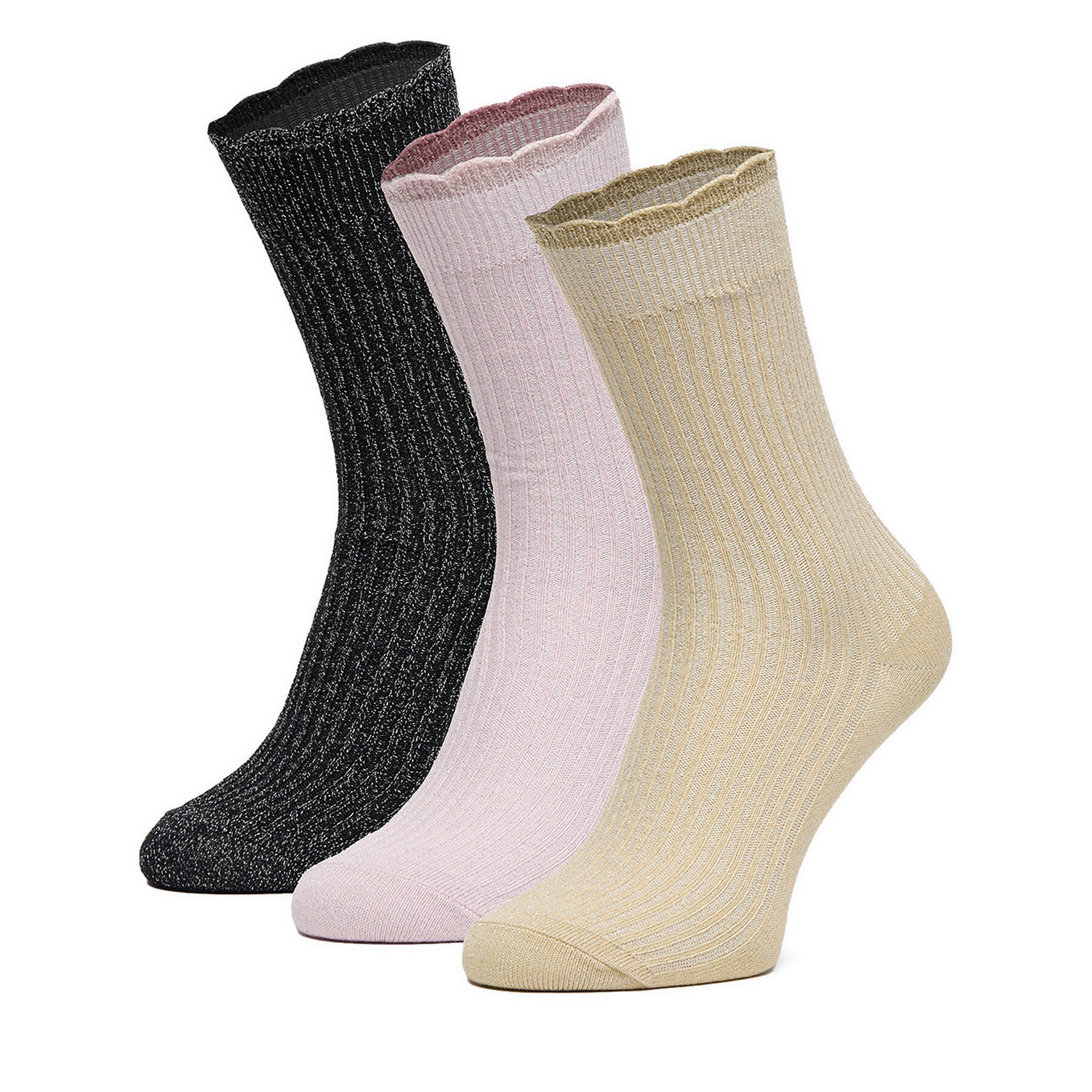 Nine West Skarpety długie CEO_AS_NW_07_W_AW25 (3 PACK) mix Różowy