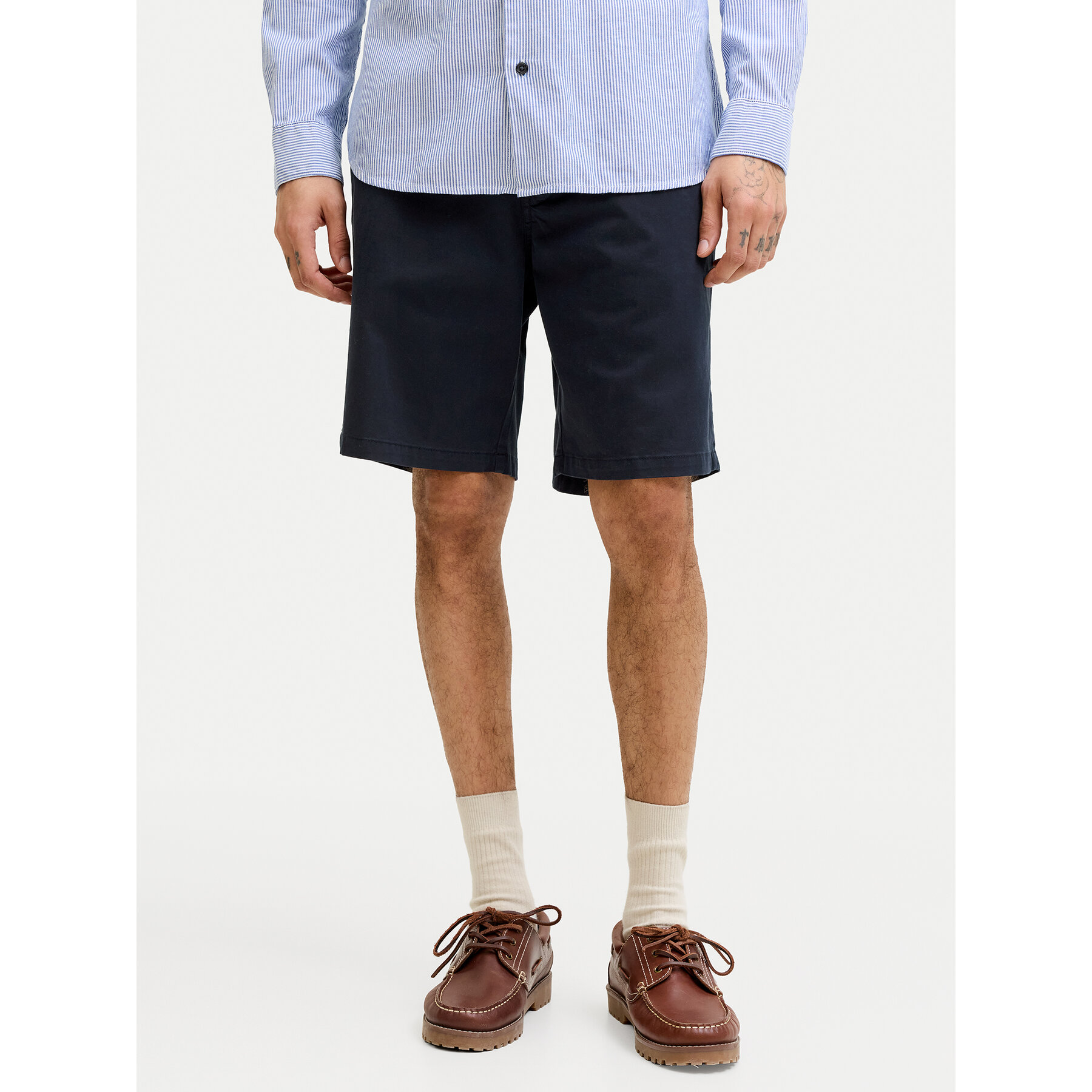 Jack & Jones Szorty materiałowe Ace Vance 12293005 Granatowy Regular Fit