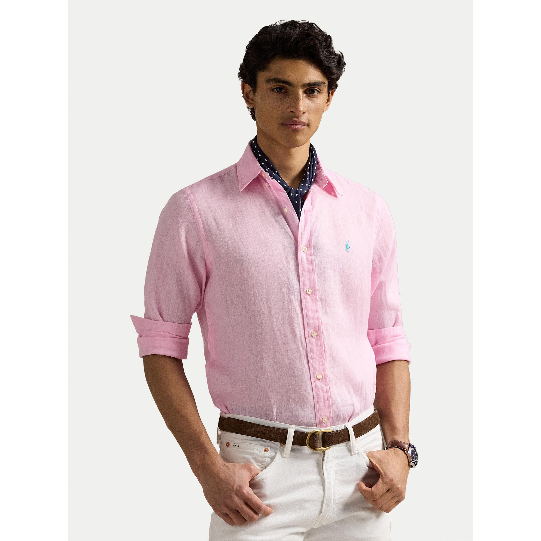 Polo Ralph Lauren Koszula 710968915002 Różowy Slim Fit