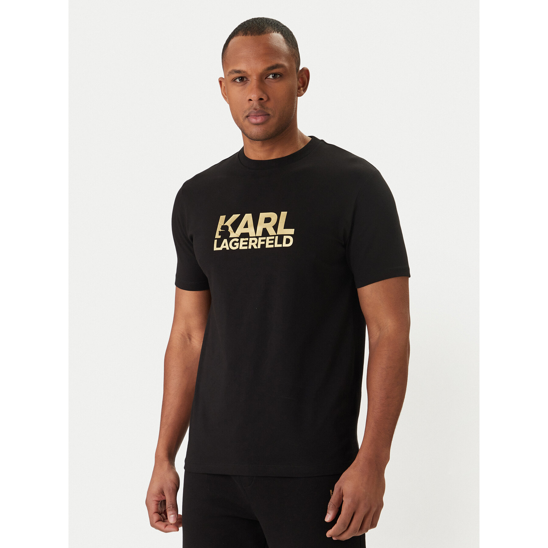 KARL LAGERFELD T-Shirt 755780 500235 Czarny Regular Fit