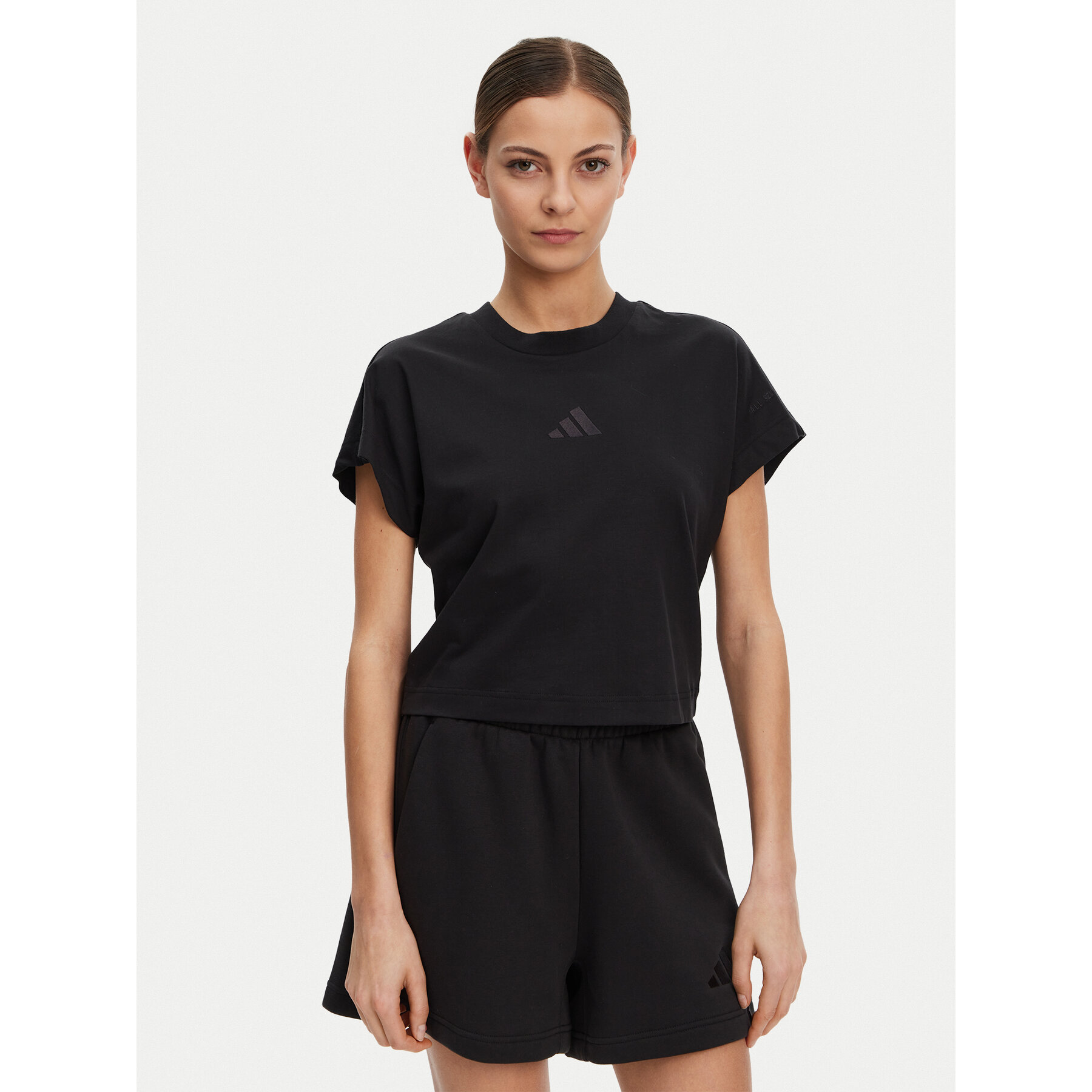adidas T-Shirt ALL SZN JJ1235 Czarny Regular Fit