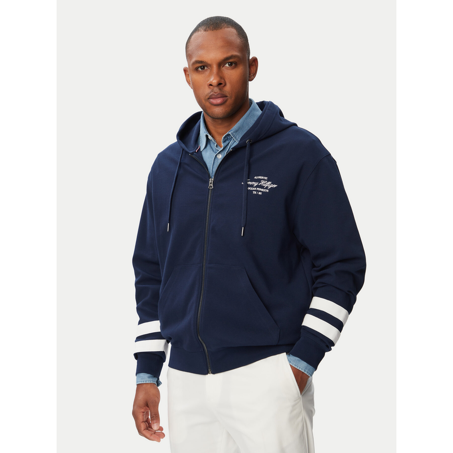 Tommy Hilfiger Bluza Nautical MW0MW43184 Granatowy Regular Fit