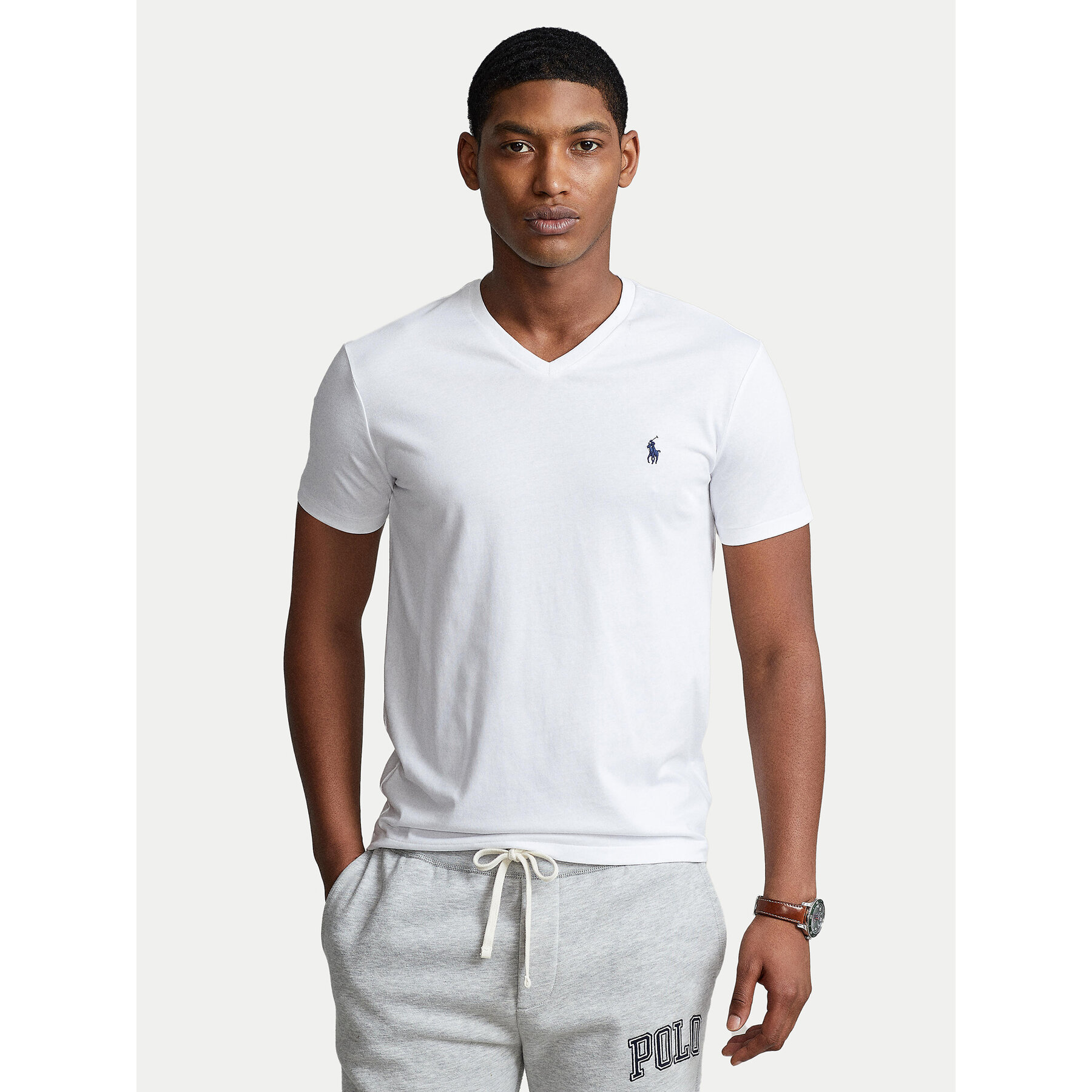 Polo Ralph Lauren T-Shirt 710671453008 Biały Custom Slim Fit