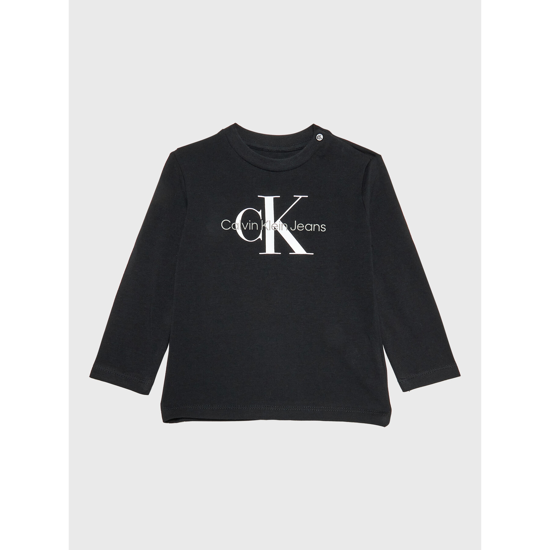 Calvin Klein Jeans Bluzka Monogram IN0IN00005 Czarny Regular Fit