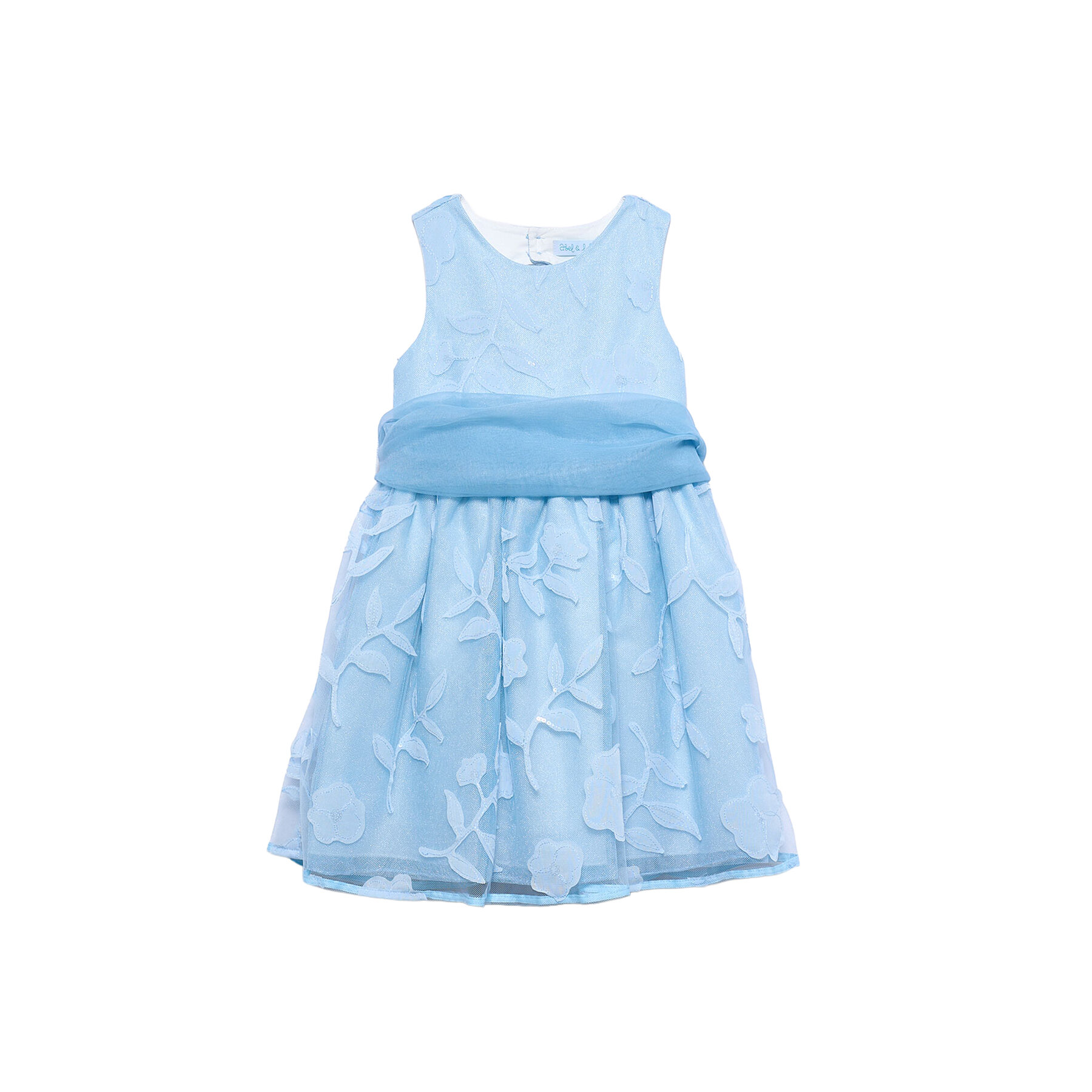 Abel & Lula Sukienka elegancka 5042 Błękitny Regular Fit
