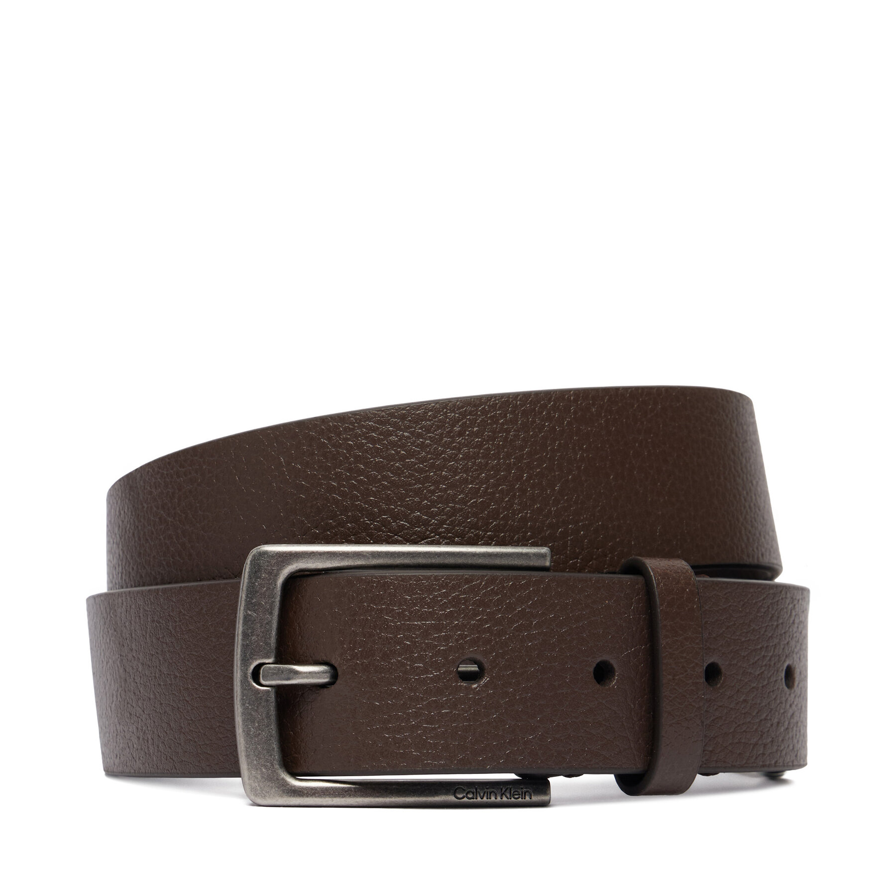 Calvin Klein Pasek Casual Pin Buckle Pebble 35Mm LV04D7095G Brązowy