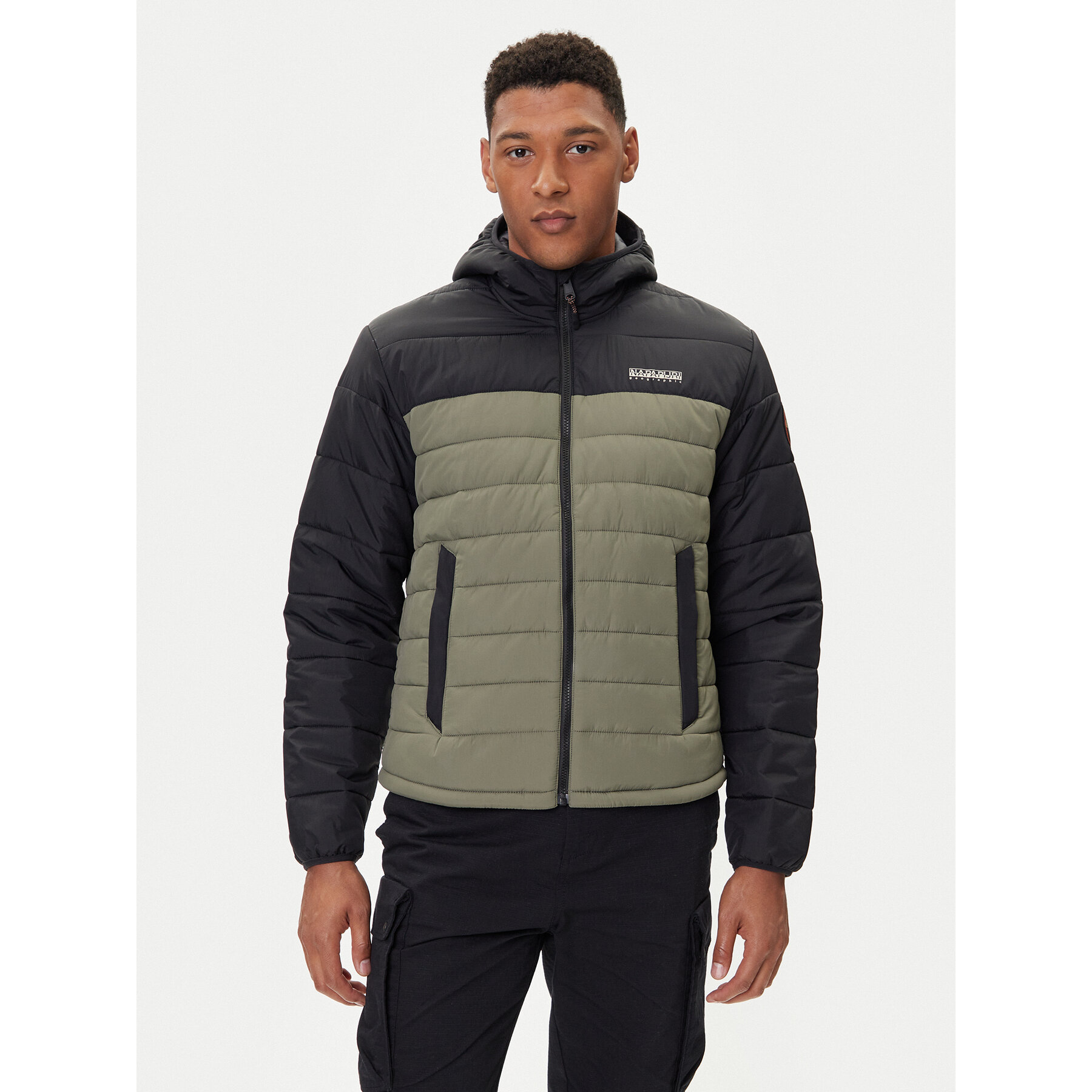 Napapijri Kurtka zimowa A-Gesar H NP0A88U3 Zielony Regular Fit