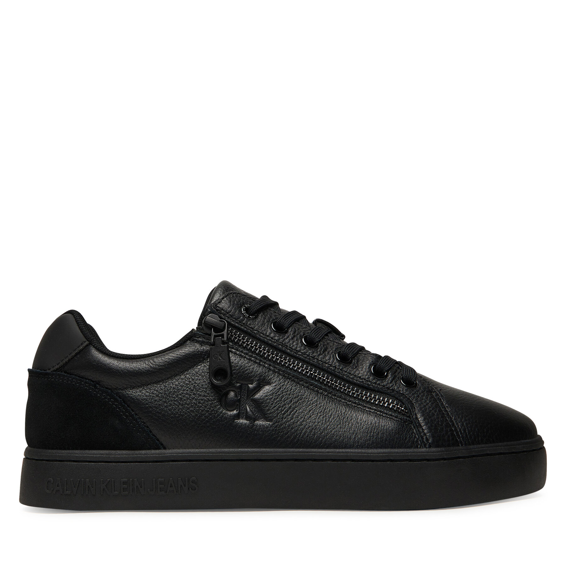 Calvin Klein Jeans Sneakersy Classic Cupsole Zip Low In YM0YM01318 Czarny