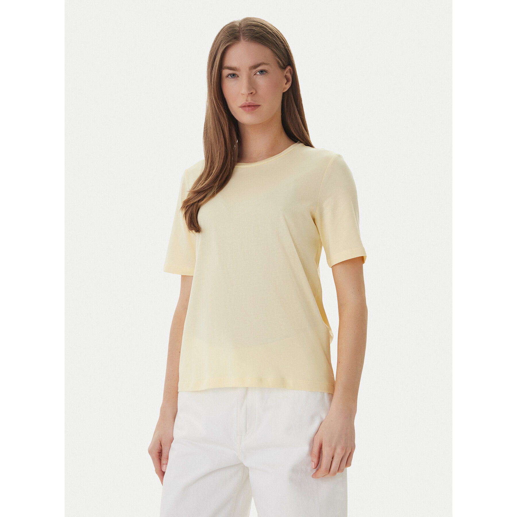 ONLY T-Shirt 15270390 Żółty Regular Fit