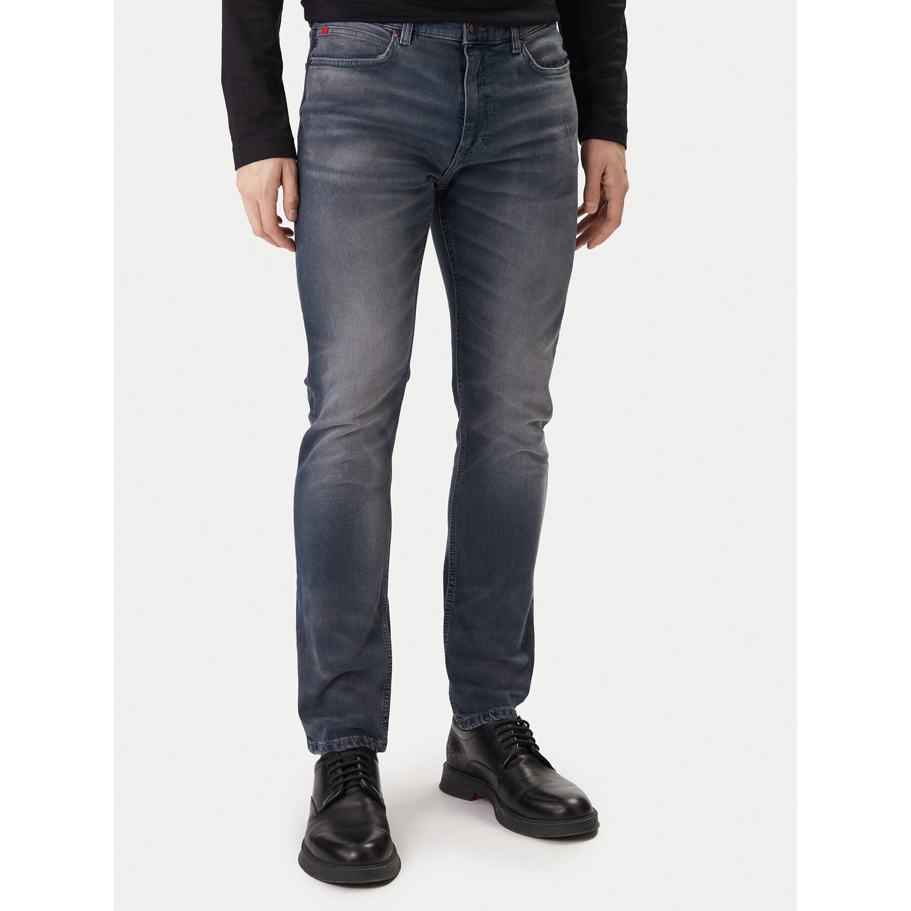 HUGO Jeansy 50555167 Niebieski Regular Fit