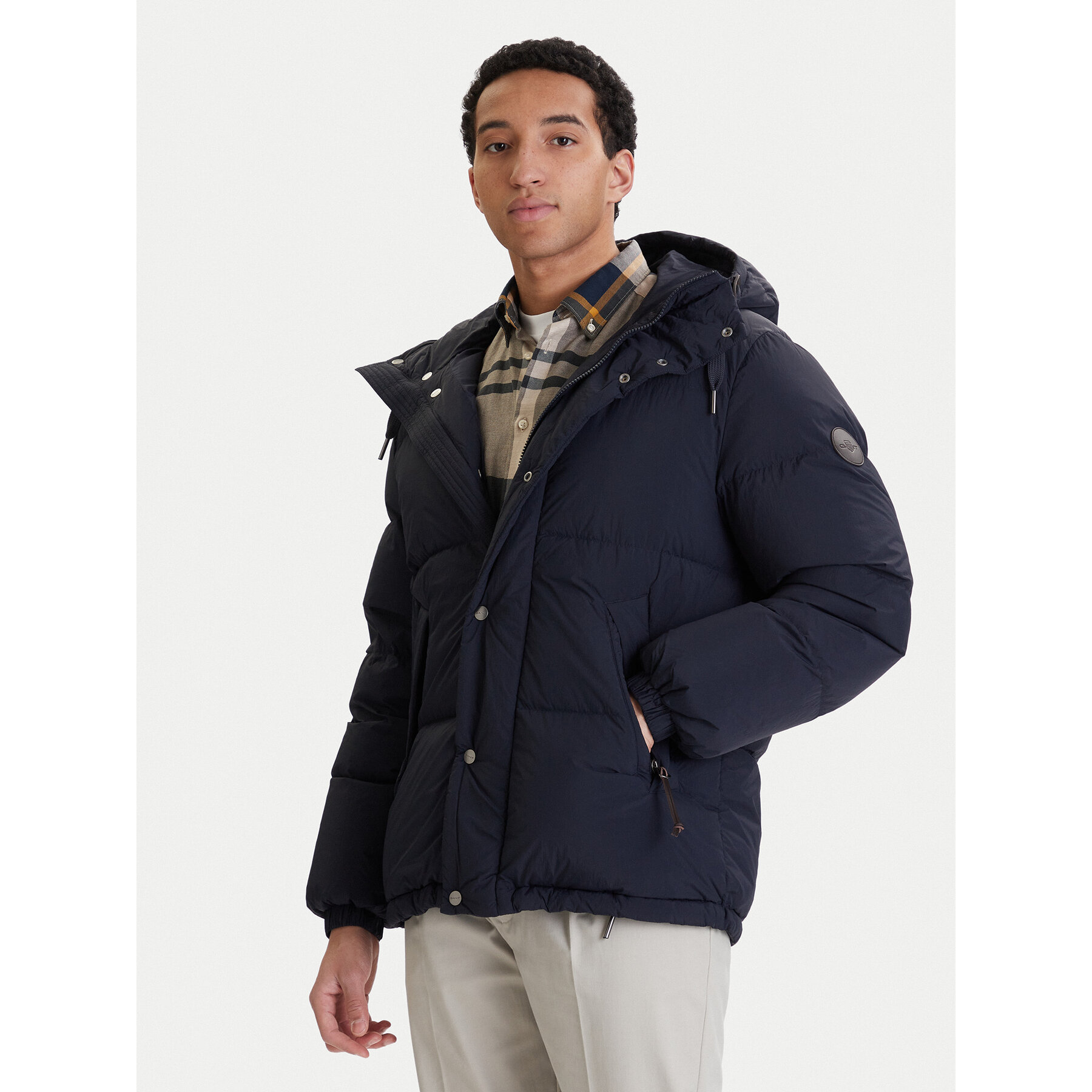 Gant Kurtka puchowa 7006567 Granatowy Regular Fit