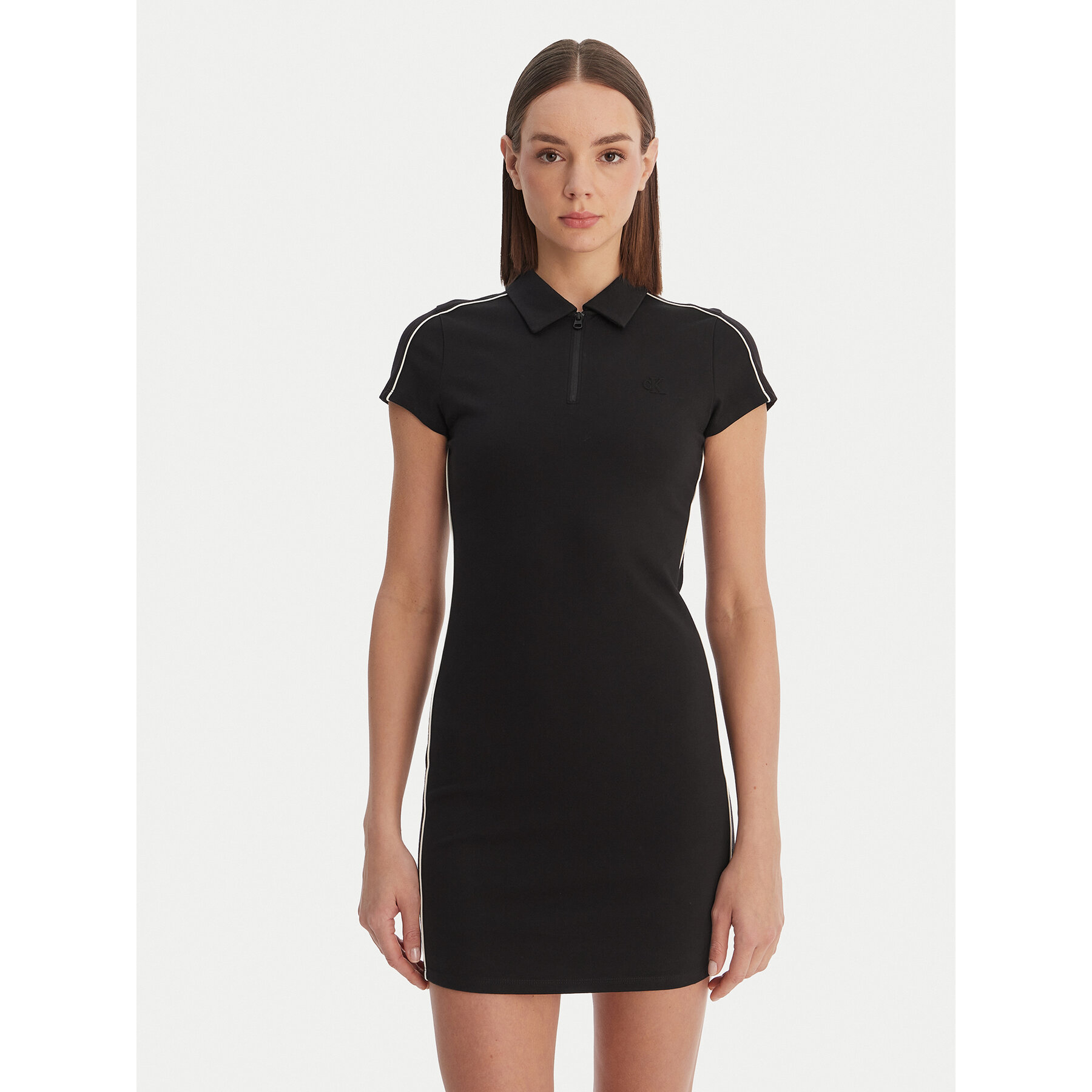 Calvin Klein Sukienka codzienna Calvin Klein-Lv047E213G Ub1 LV047E213G Czarny Slim Fit