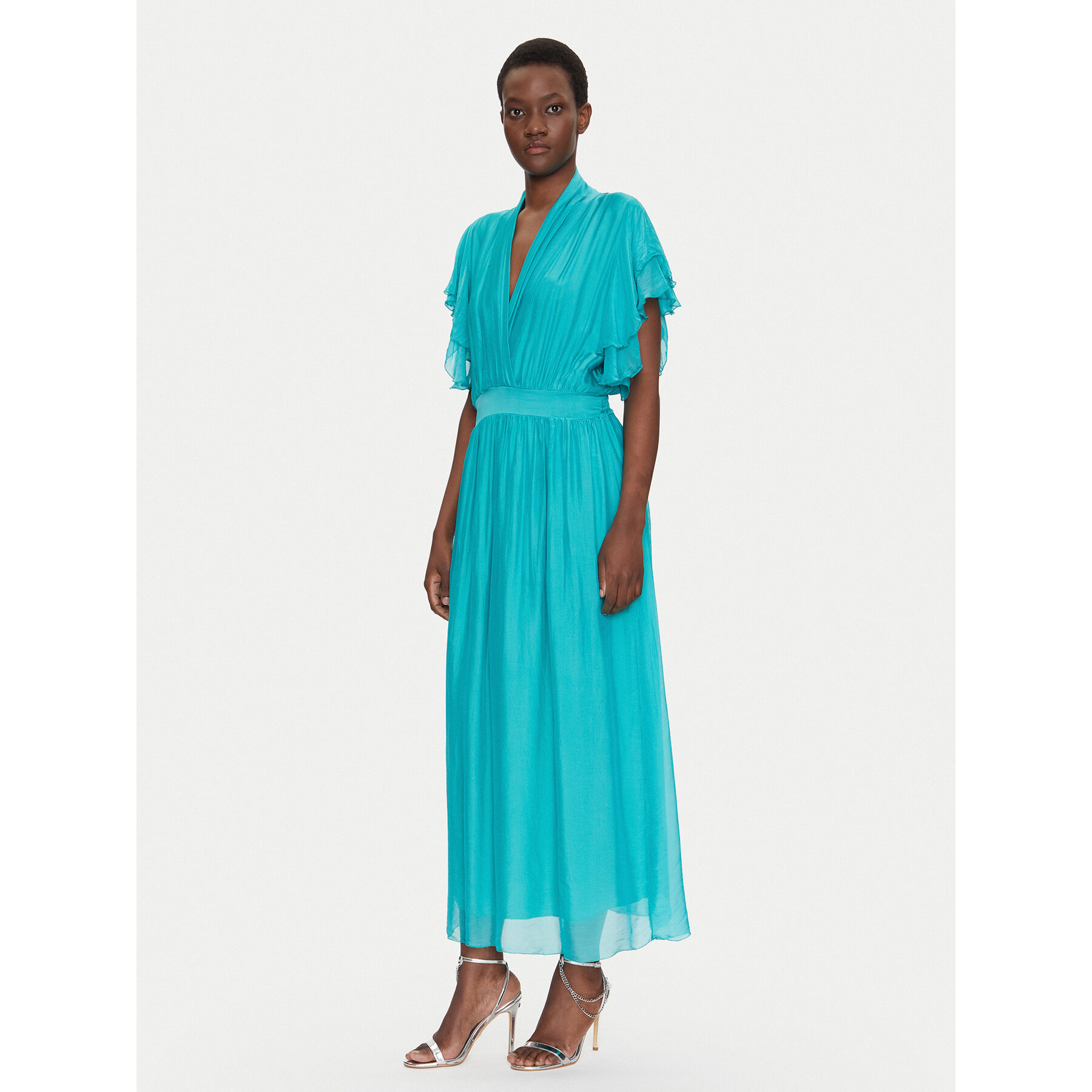 Dixie Sukienka letnia A207W017A Turkusowy Regular Fit