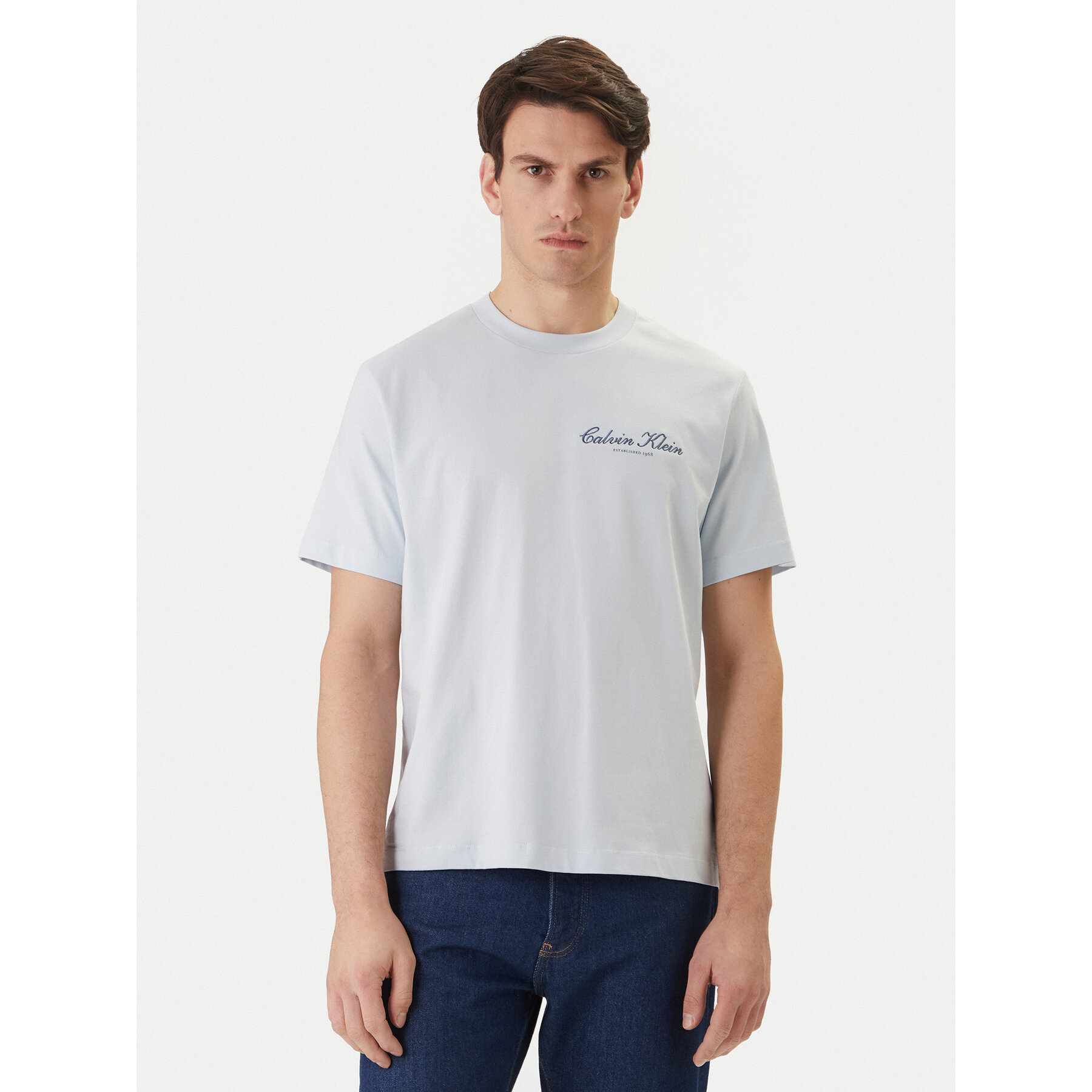 Calvin Klein Jeans T-Shirt LV04RF822G Niebieski Regular Fit