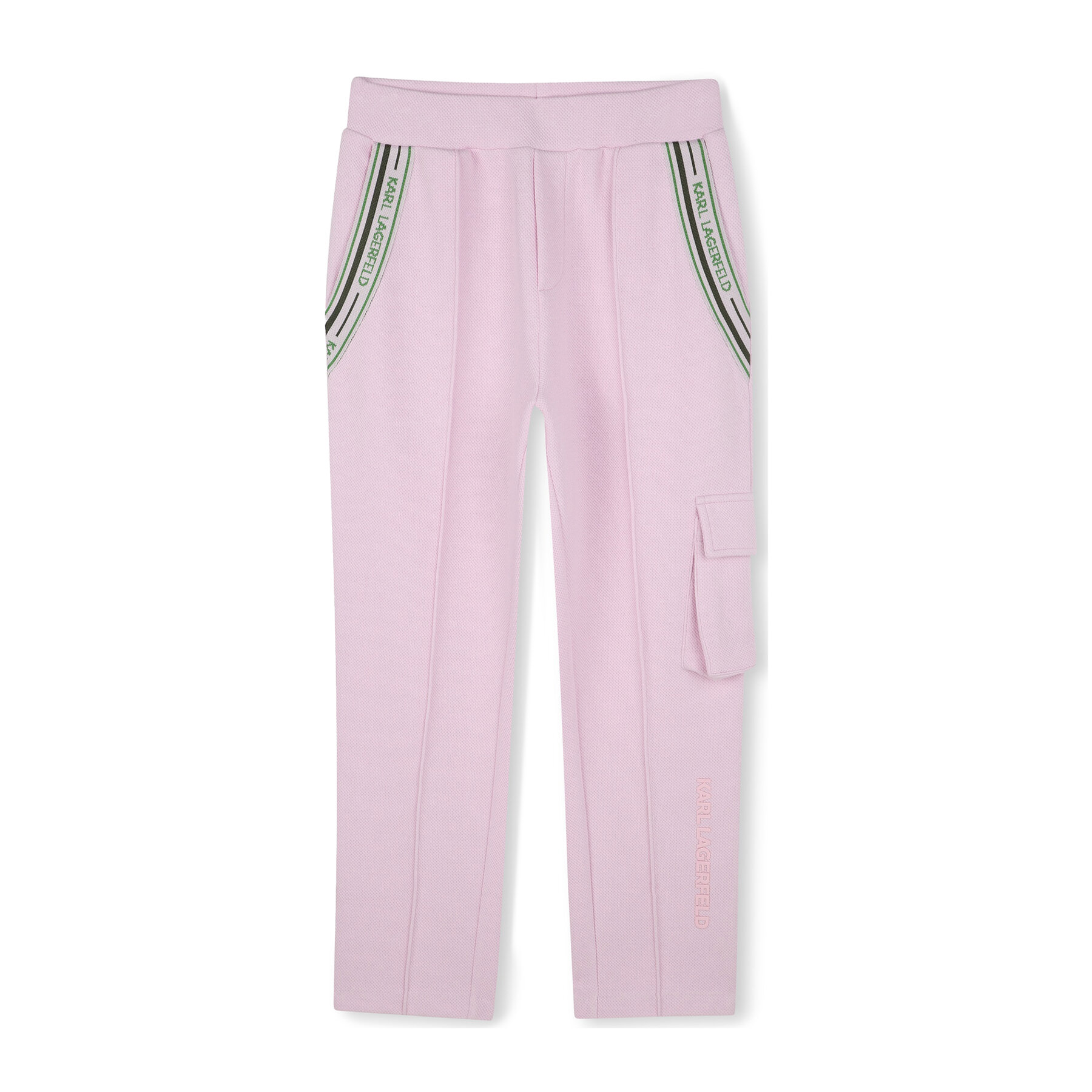 Karl Lagerfeld Kids Spodnie dresowe Z30451 D Różowy Regular Fit