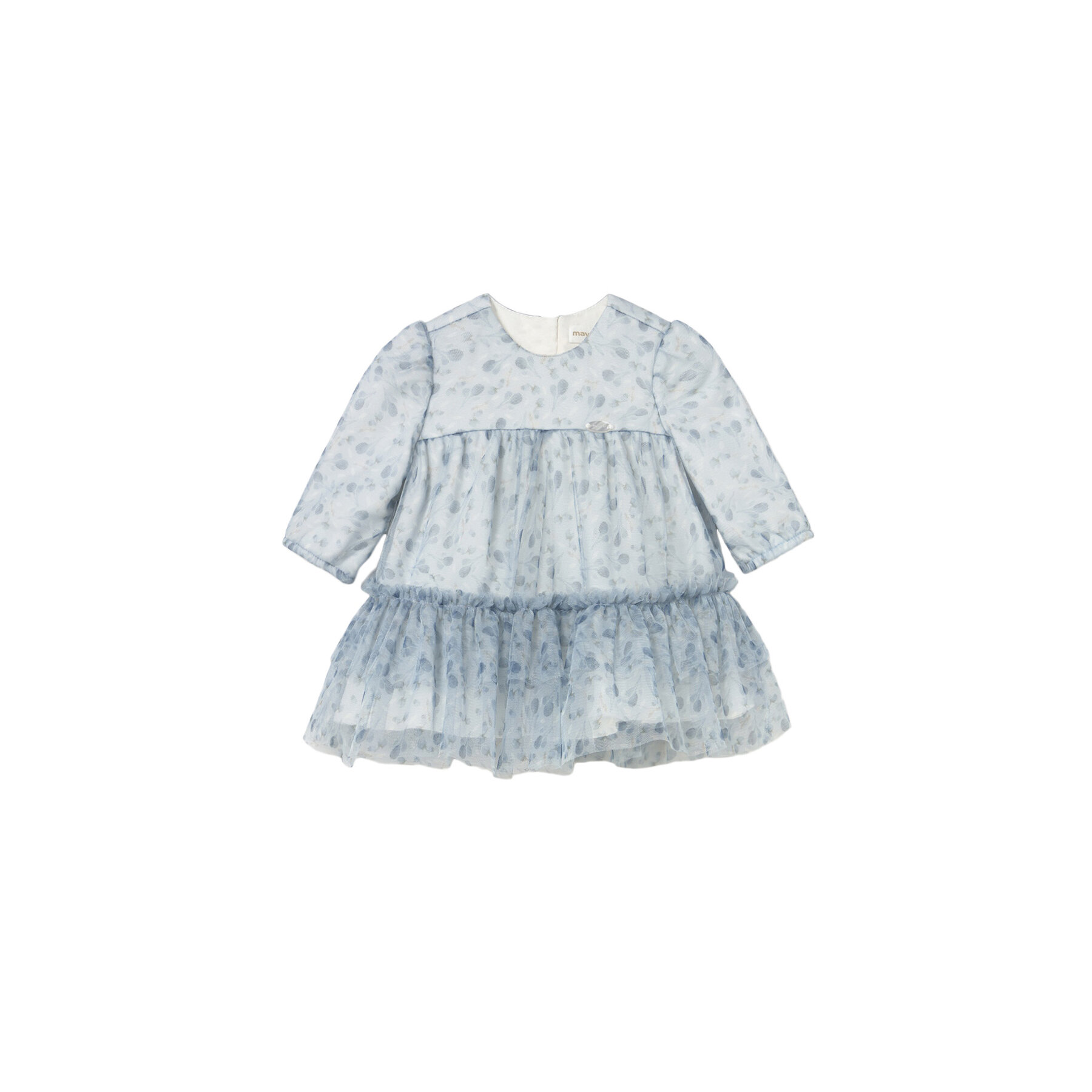 Mayoral Sukienka elegancka 2817 Niebieski Regular Fit