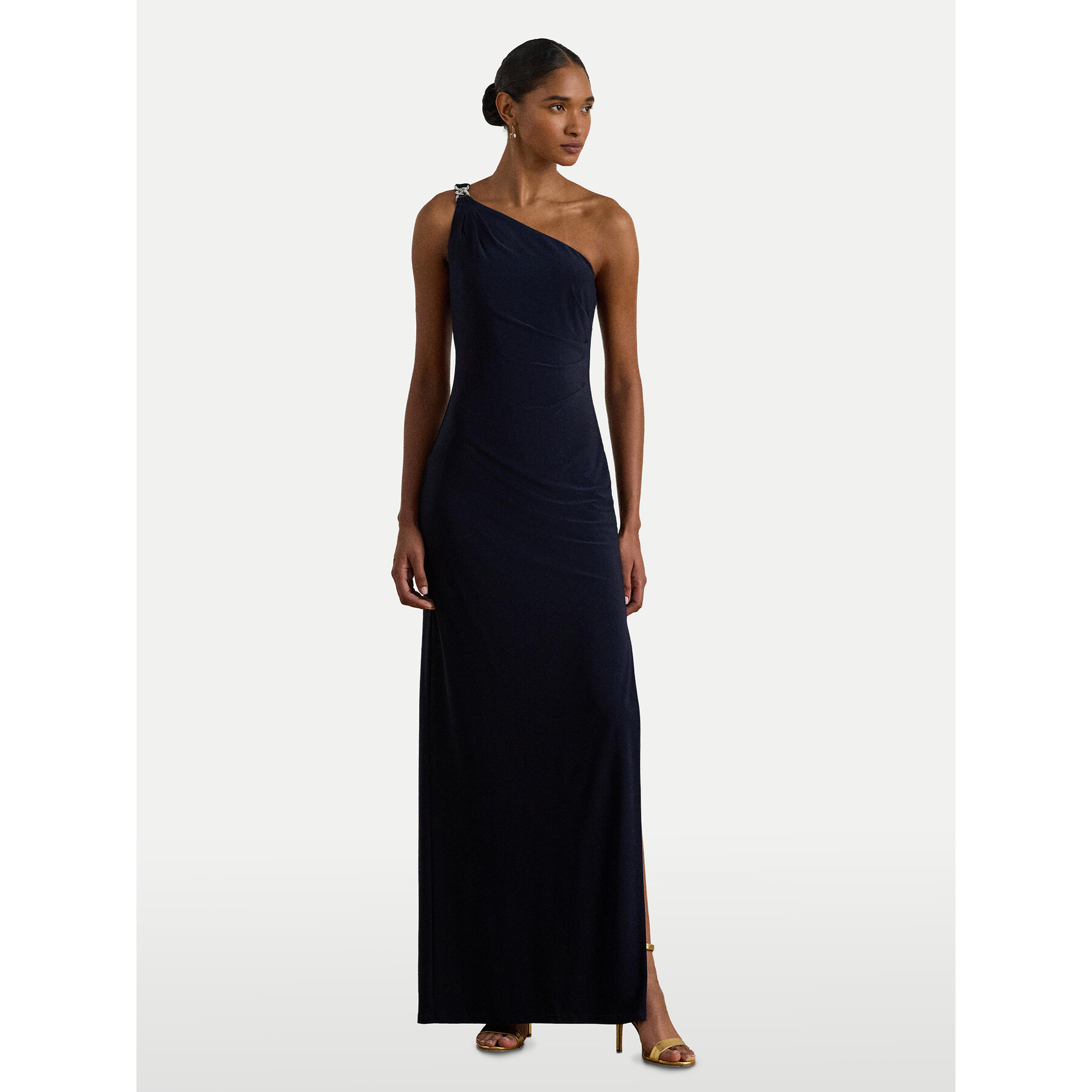 LAUREN RALPH LAUREN Sukienka wieczorowa 253980922002 Granatowy Slim Fit