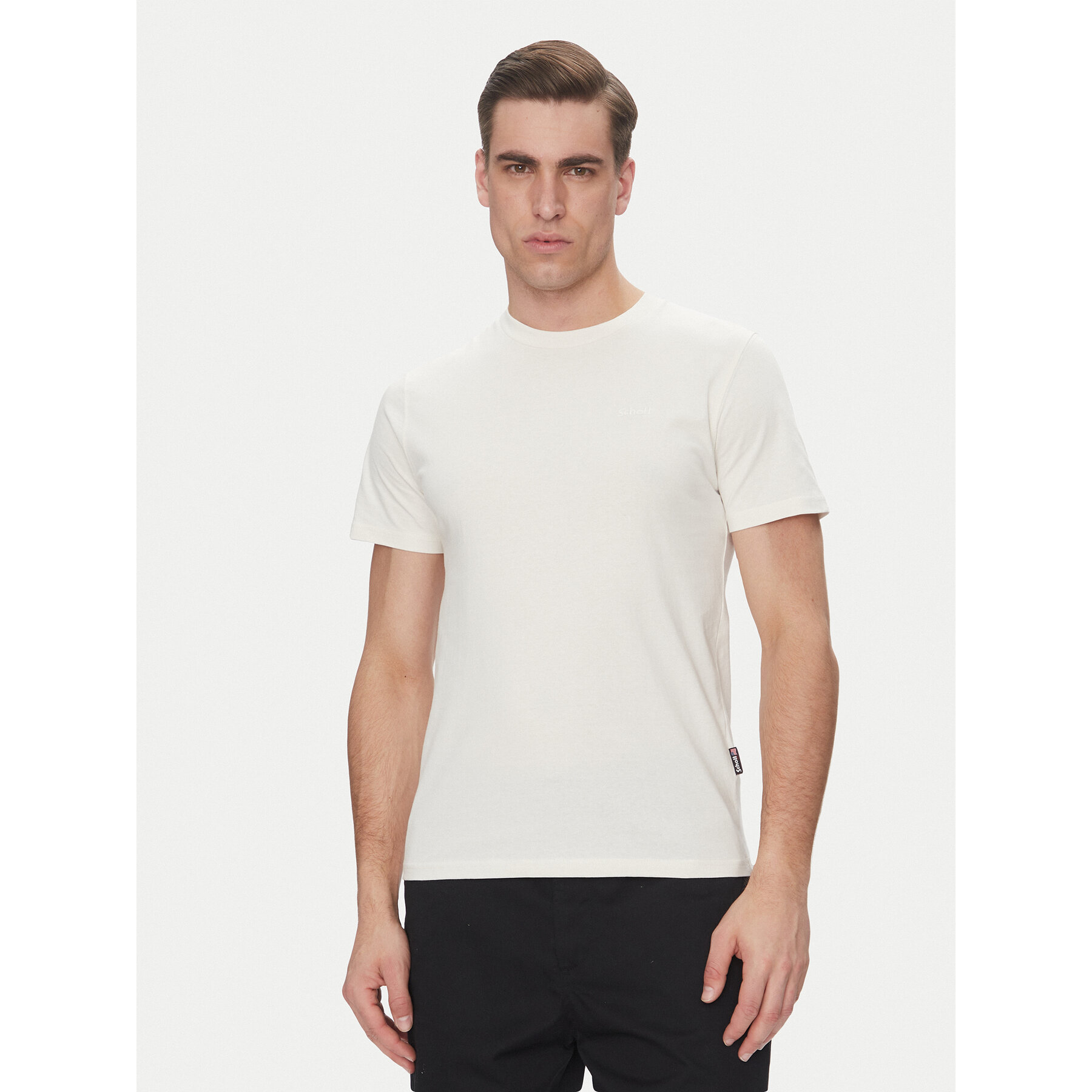 Schott NYC T-Shirt Tsstuarts Biały Standard Fit