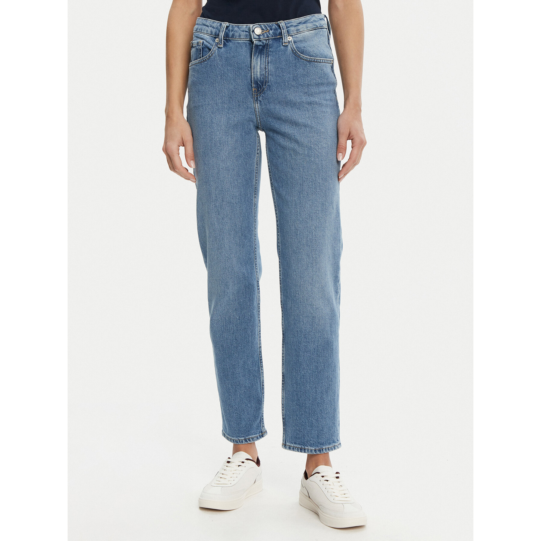 Tommy Hilfiger Jeansy Classic WW0WW44345 Niebieski Straight Fit