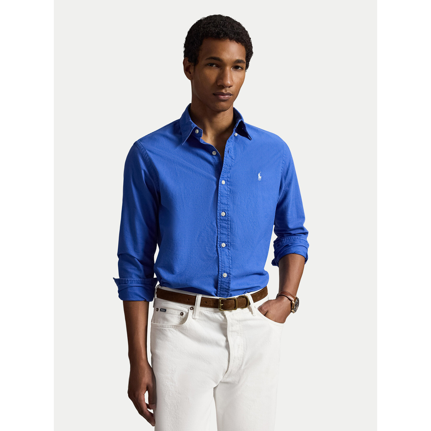 Polo Ralph Lauren Koszula 710805564512 Niebieski Regular Fit
