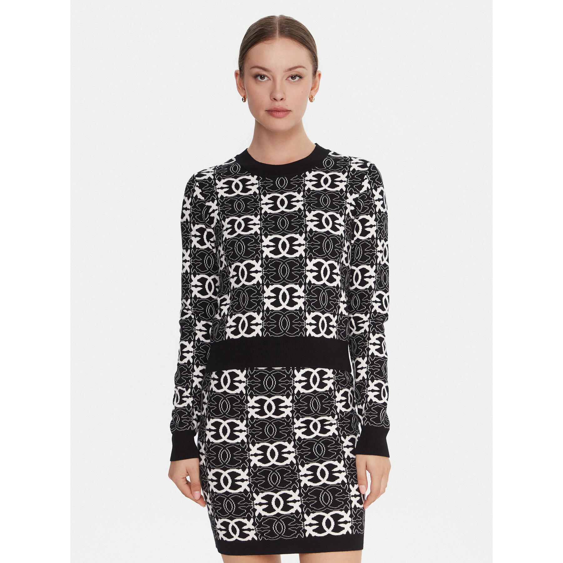 PINKO Sweter Gypsies 106041 A2YD Czarny Regular Fit