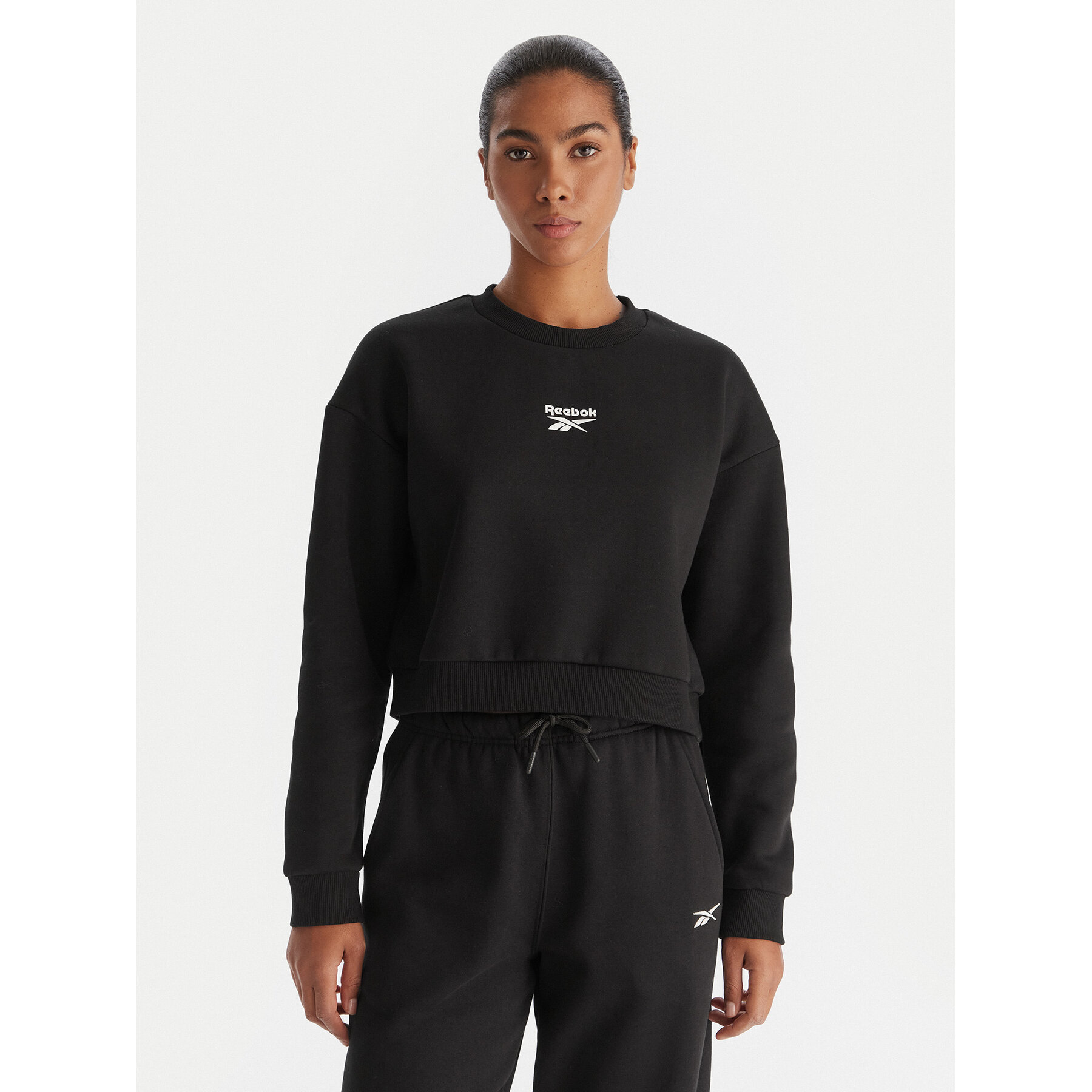 Reebok Bluza Hazel RK25172CCW Czarny Regular Fit