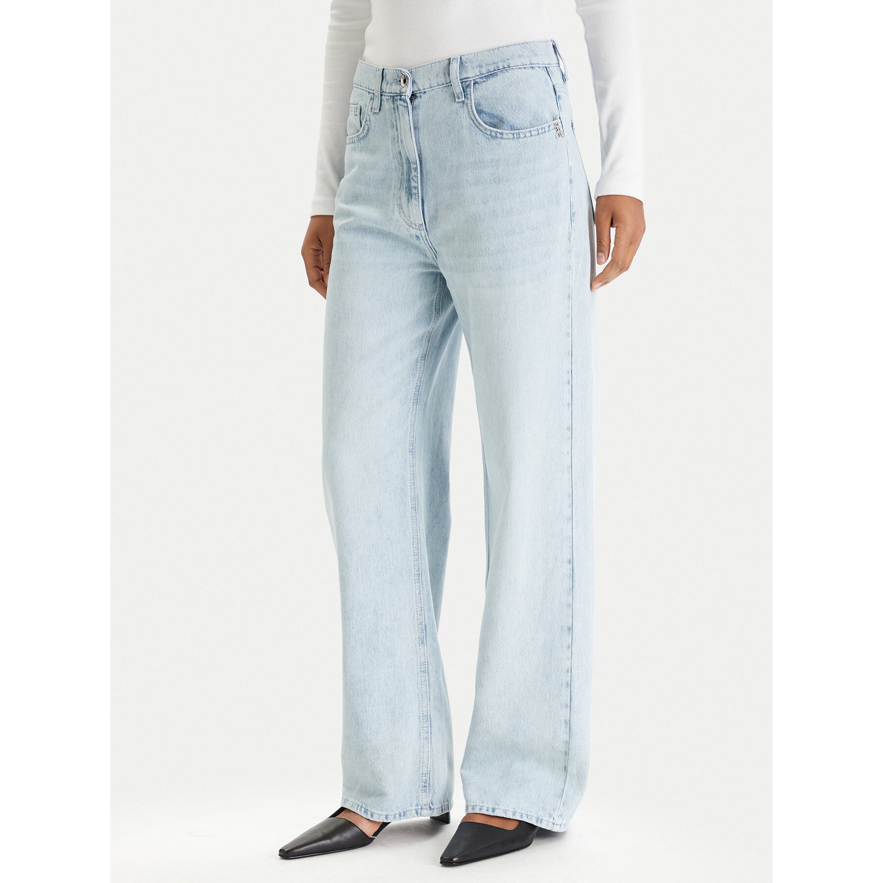Patrizia Pepe Jeansy 8P0818/D108-CB09 Niebieski Regular Fit