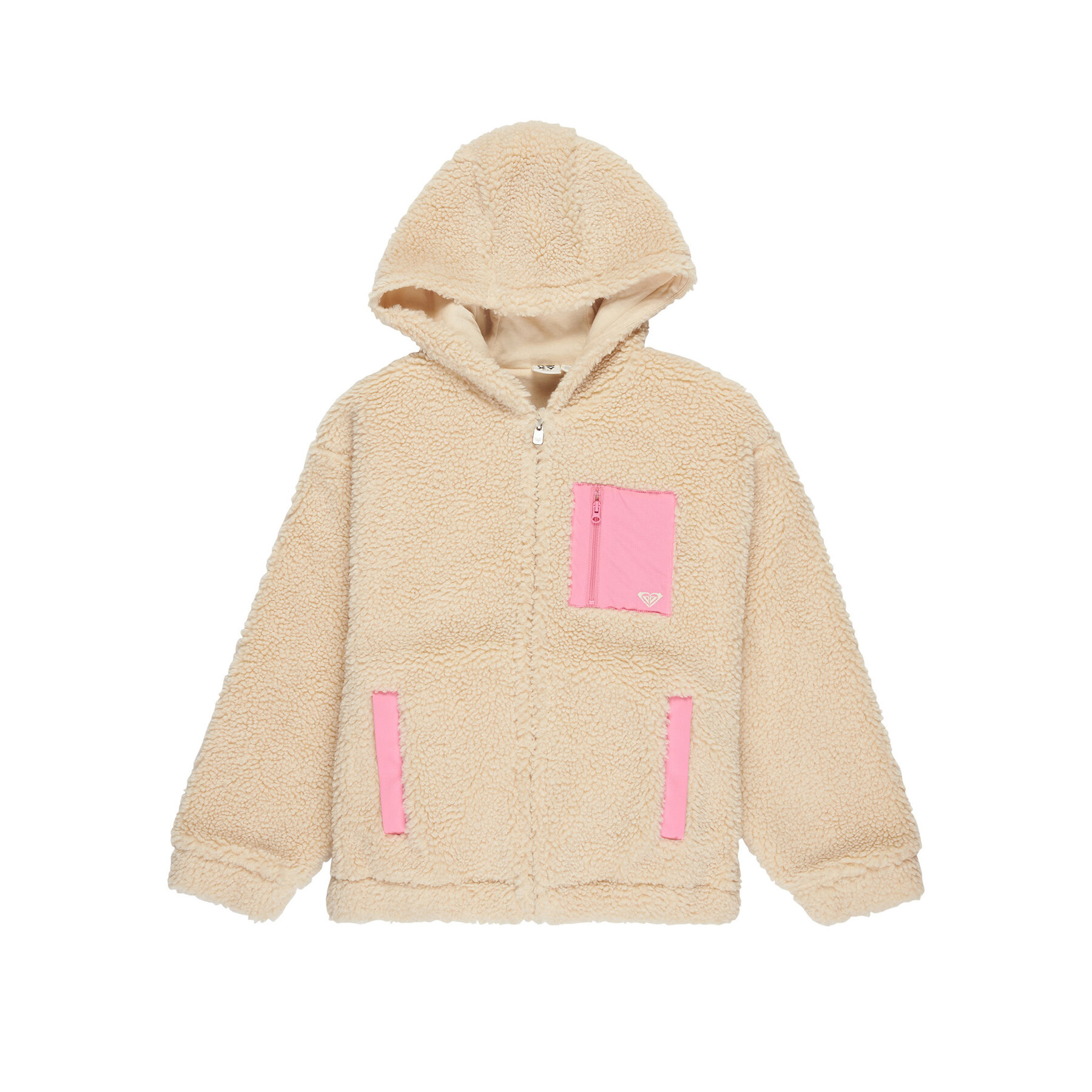 Roxy Polar Perfect Cloud ERGJK03138 Beżowy Relaxed Fit