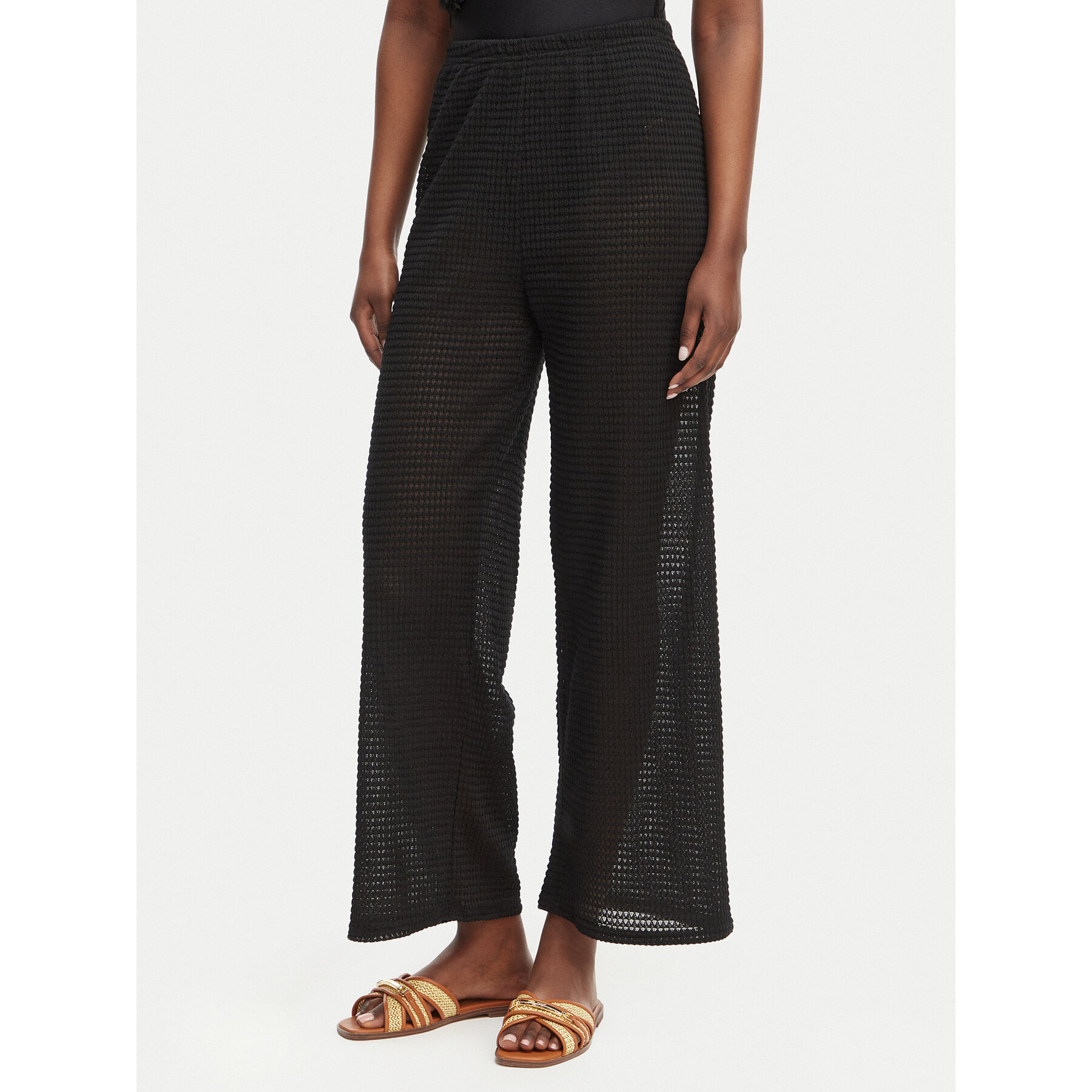 Ysabel Mora Spodnie materiałowe 86269 Czarny Loose Fit