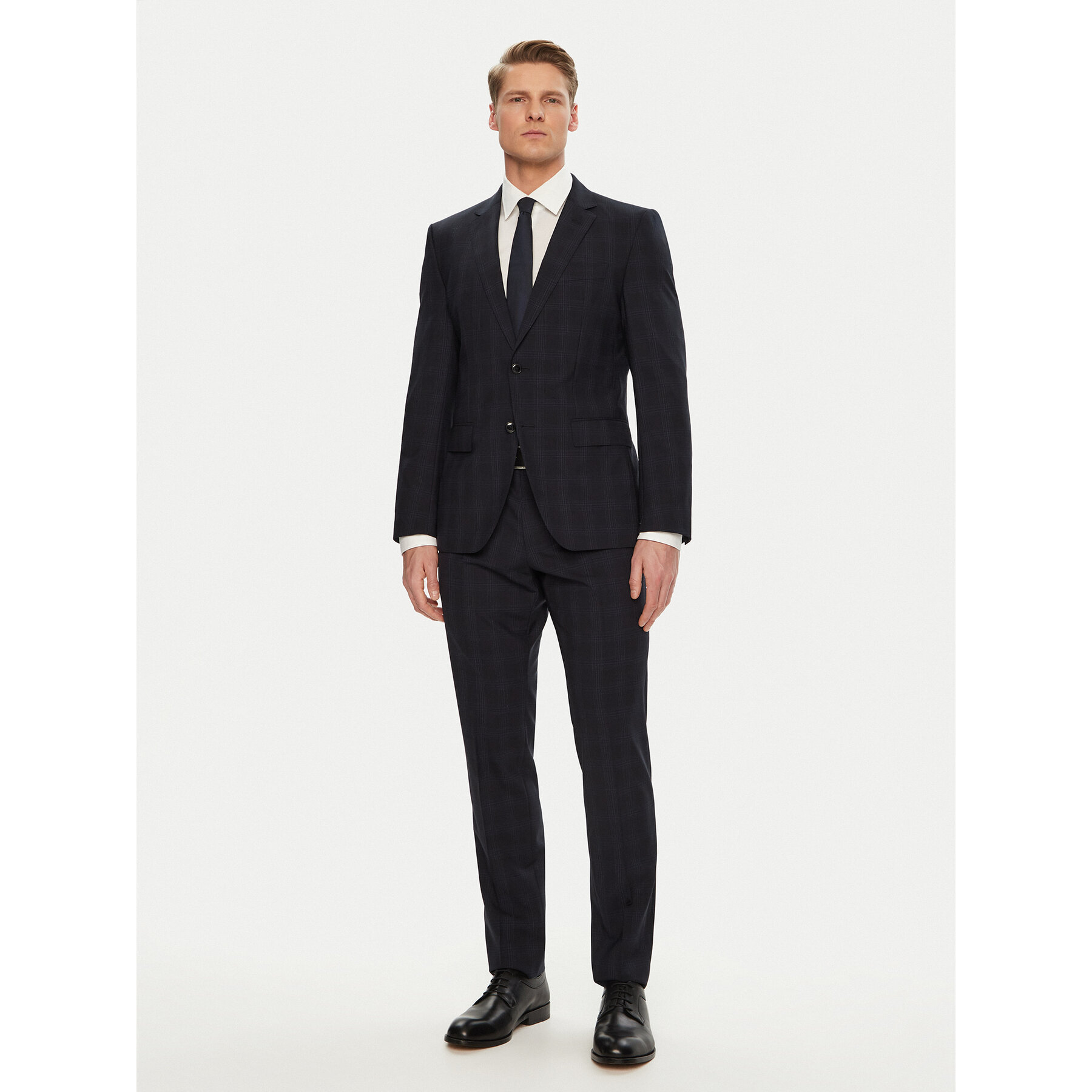 BOSS Garnitur 50538032 Granatowy Slim Fit