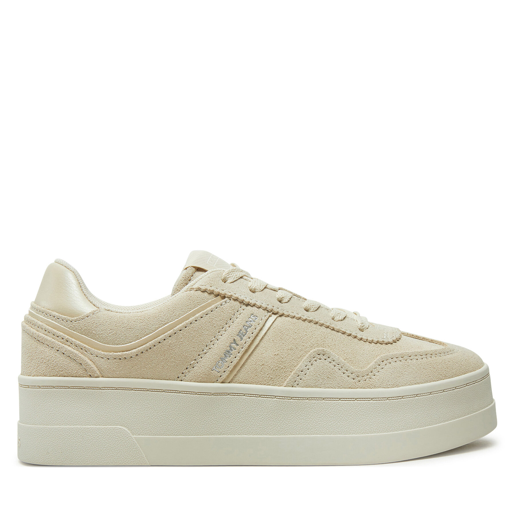 Tommy Jeans Sneakersy The Greenwich Flatform Elevated EN0EN02676 Beżowy