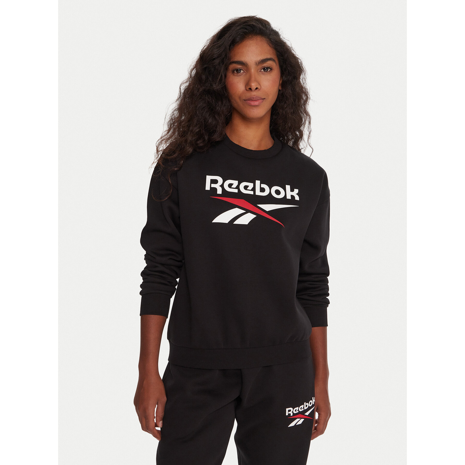 Reebok Bluza RK25169CCW Czarny Regular Fit